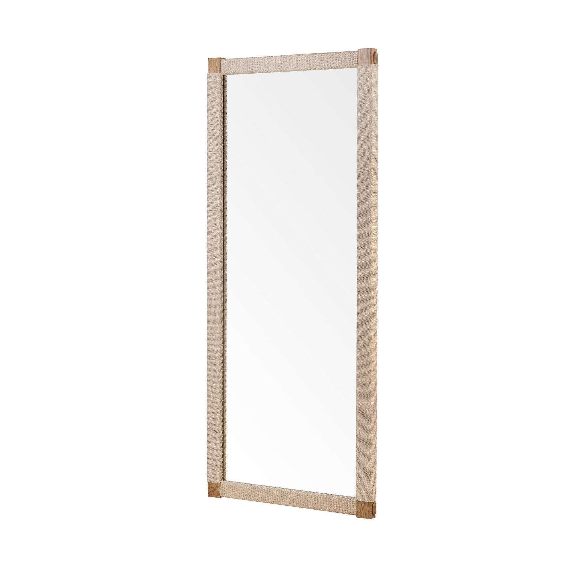 Four Hands Janey Mirror — Fawn Oak-Natural Paper Cord