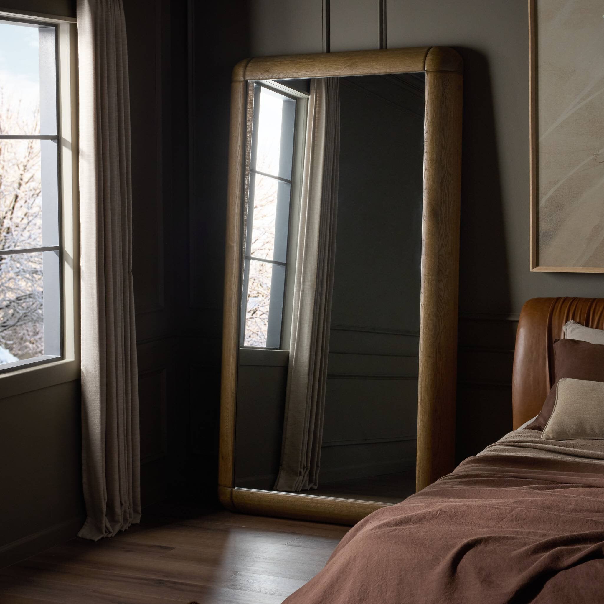 Four Hands Ponte Floor Mirror — Washed Natural