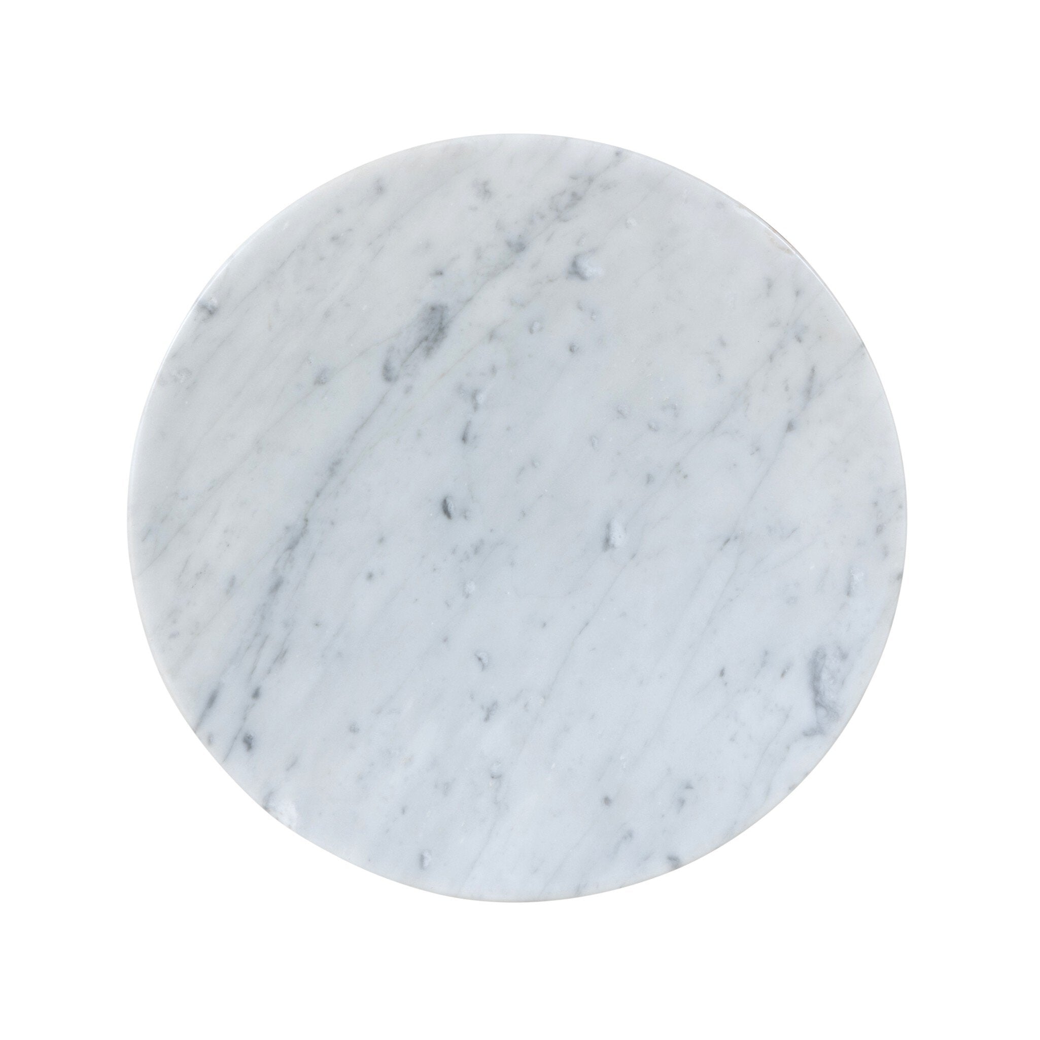 Four Hands Divya Bowl — White Statuario Marble-Paper Cord