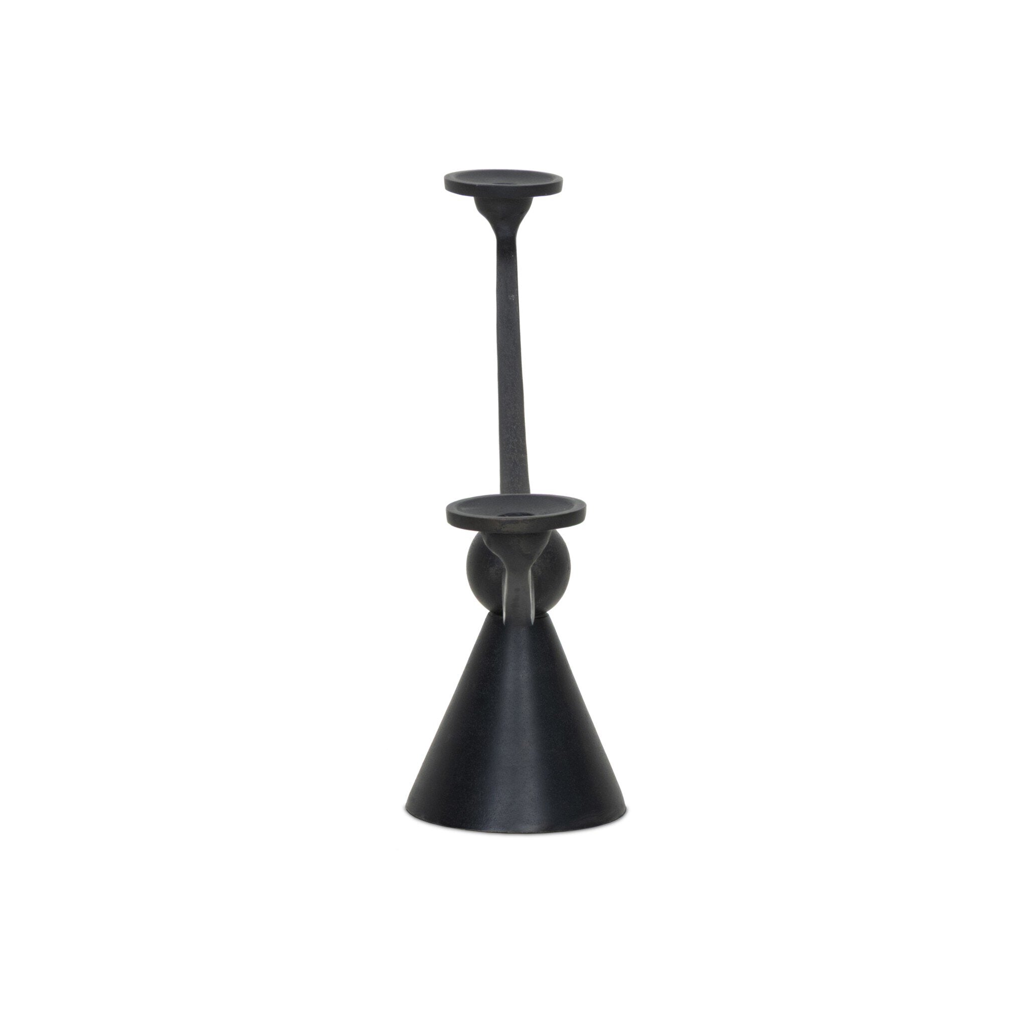 Four Hands Santu Candle Holder — Black Antique