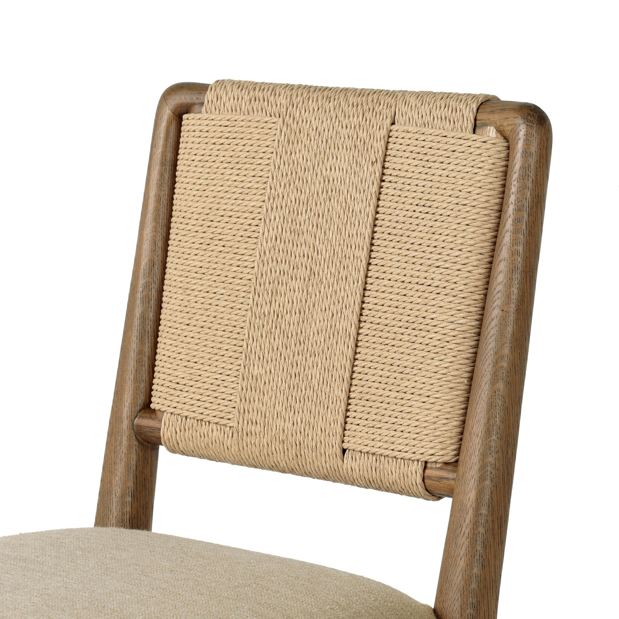 Four Hands Rothler Bar + Counter Stool — Alcala Wheat-Tan Oak-Double Twisted Paper Cord-Bar