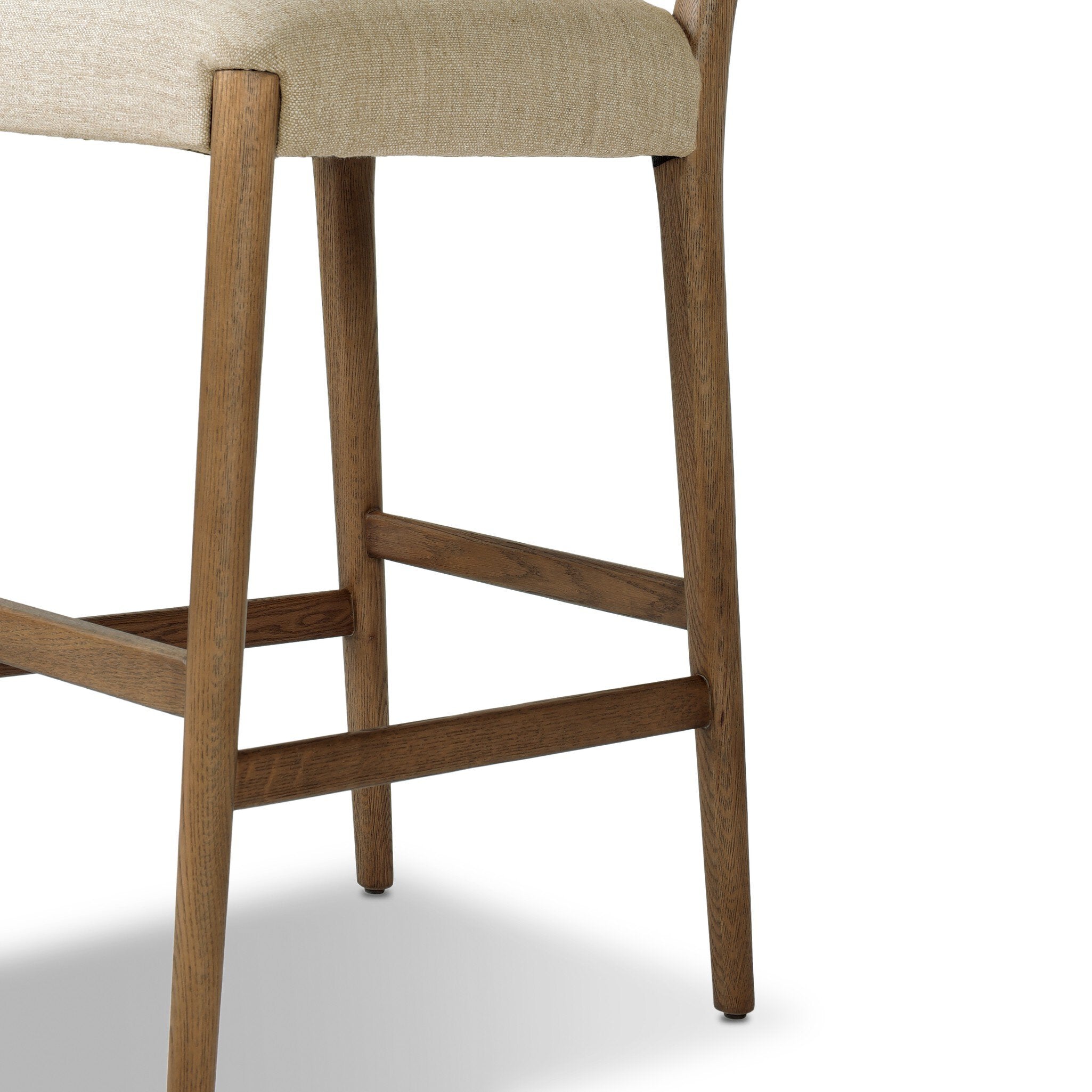 Four Hands Rothler Bar + Counter Stool — Alcala Wheat-Tan Oak-Double Twisted Paper Cord-Bar