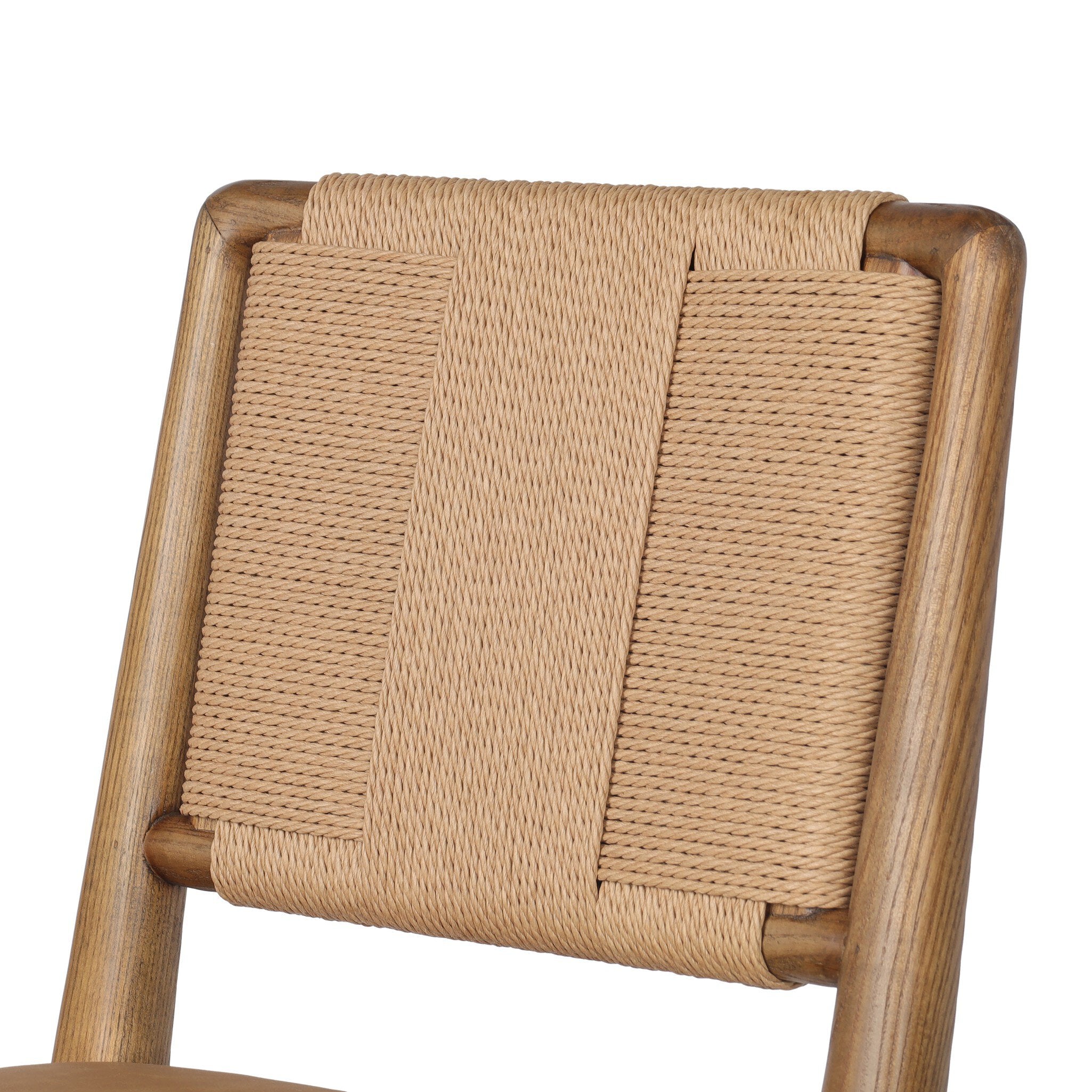 Four Hands Rothler Bar + Counter Stool — Maestro Camel-Tan Ash-Double Twisted Paper Cord-Bar
