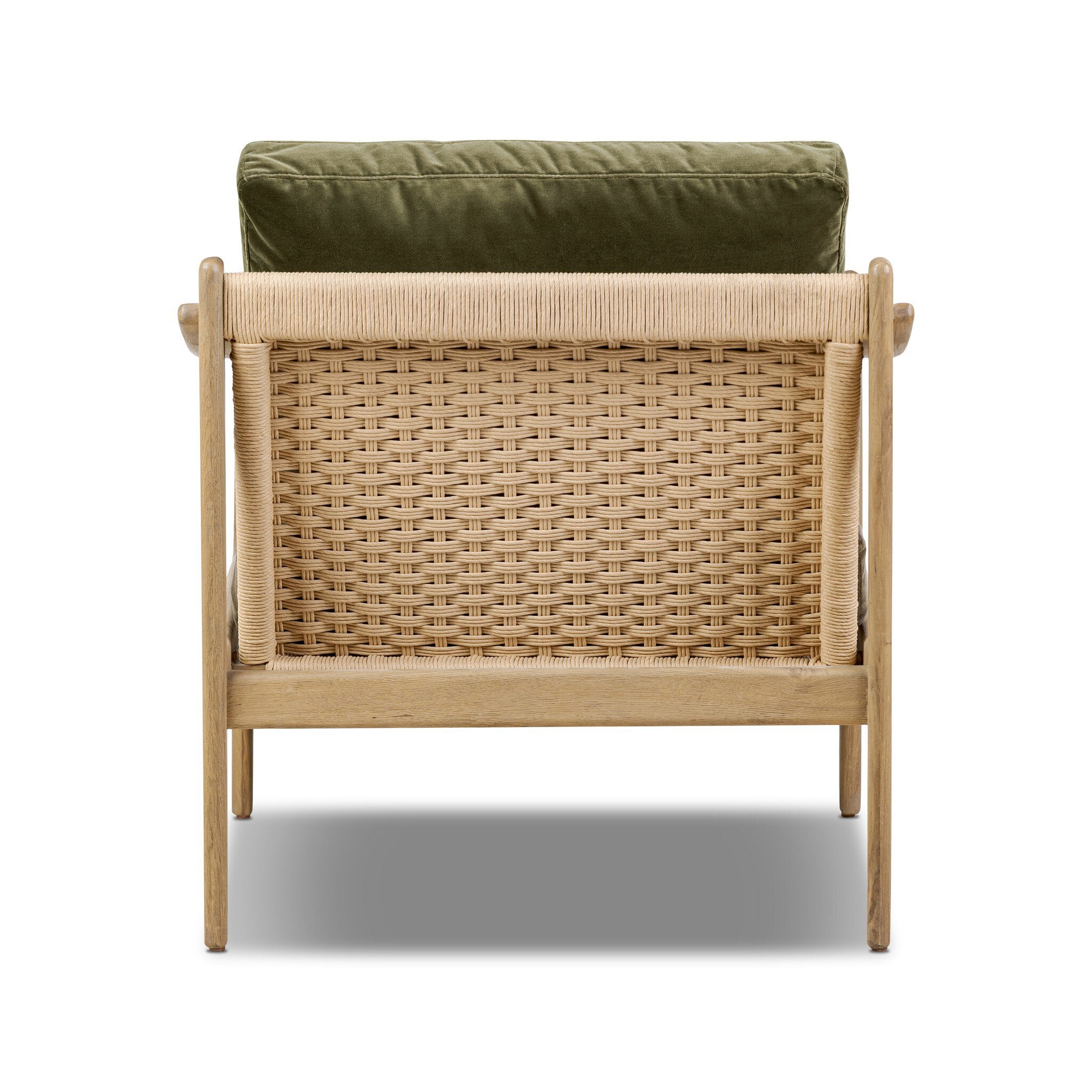 Four Hands Barwin Chair — Surrey Olive-Aged Natural Oak-Natural Paper Cord - 4mm