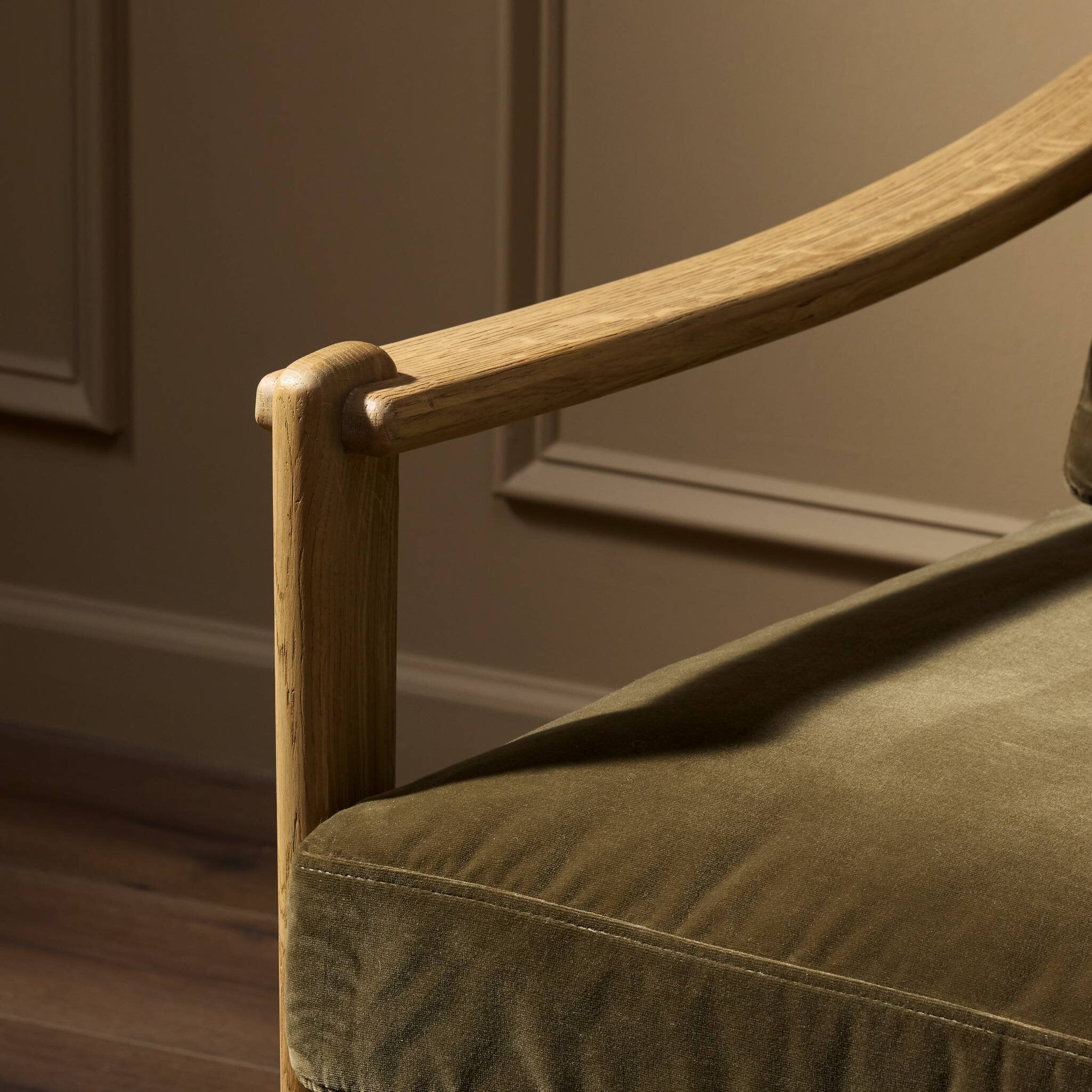 Four Hands Barwin Chair — Surrey Olive-Aged Natural Oak-Natural Paper Cord - 4mm