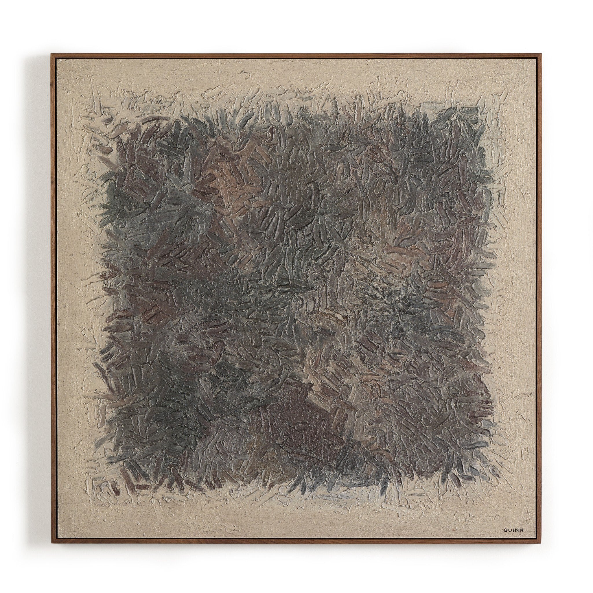 Four Hands Into The New No. 2 by Tyler Guinn — 250877-002 - 32.0x32.0-Rustic Walnut Floater-Medium