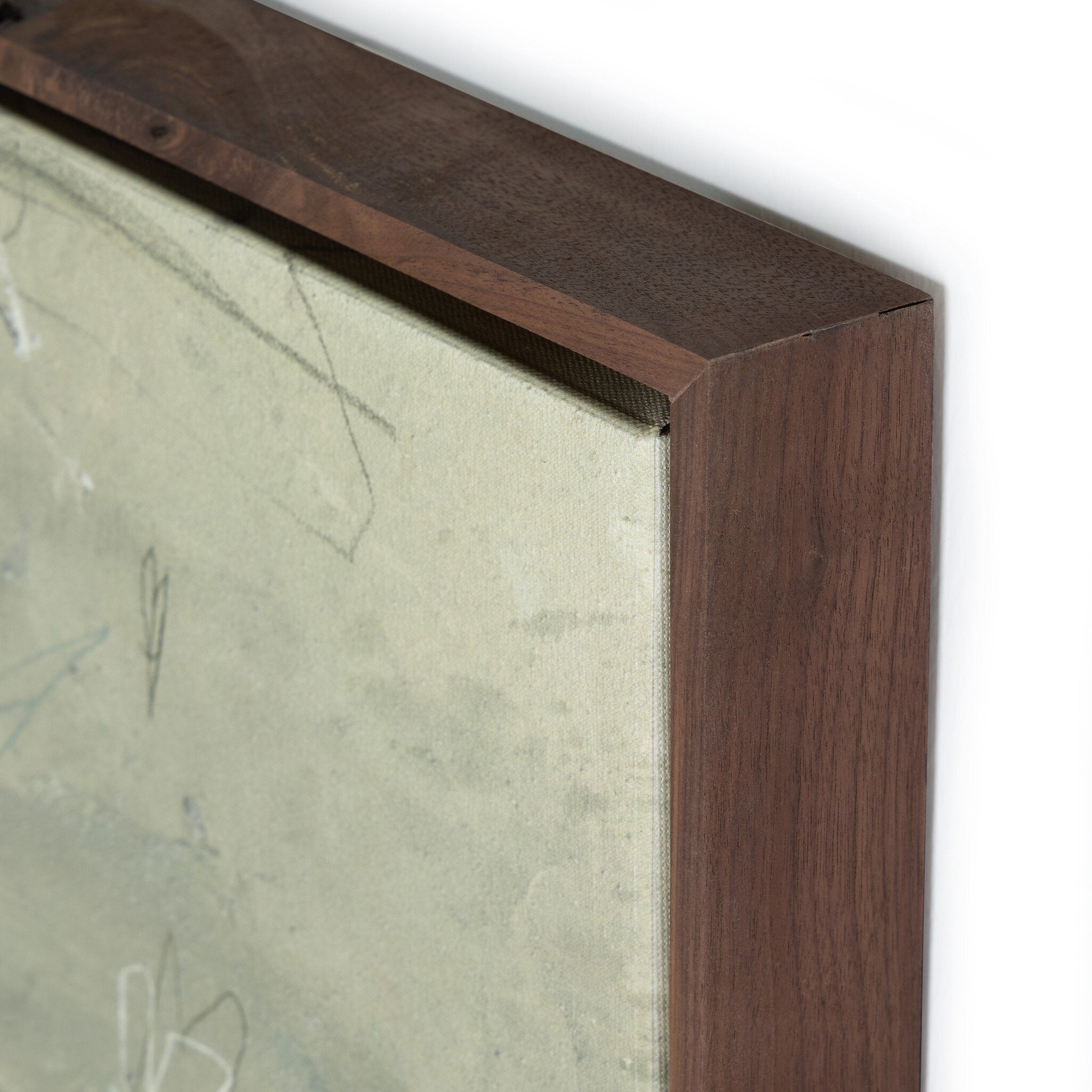 Four Hands At Peace and In Place by Tyler Guinn — 250894-003 - 72.0x32.5-Rustic Walnut Floater-Statement