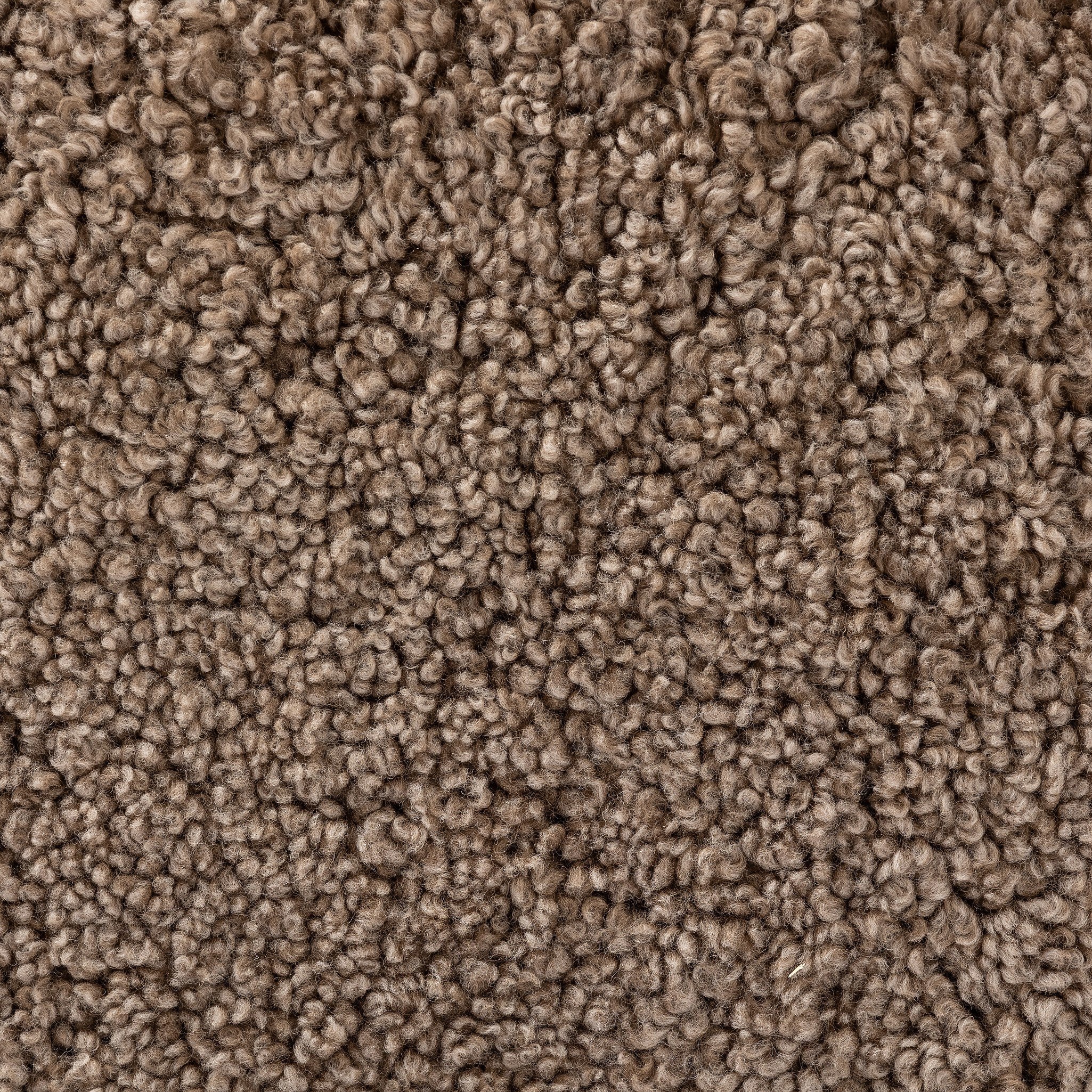 Four Hands Julius Sofa — Taupe Shearling-Sienna Brown