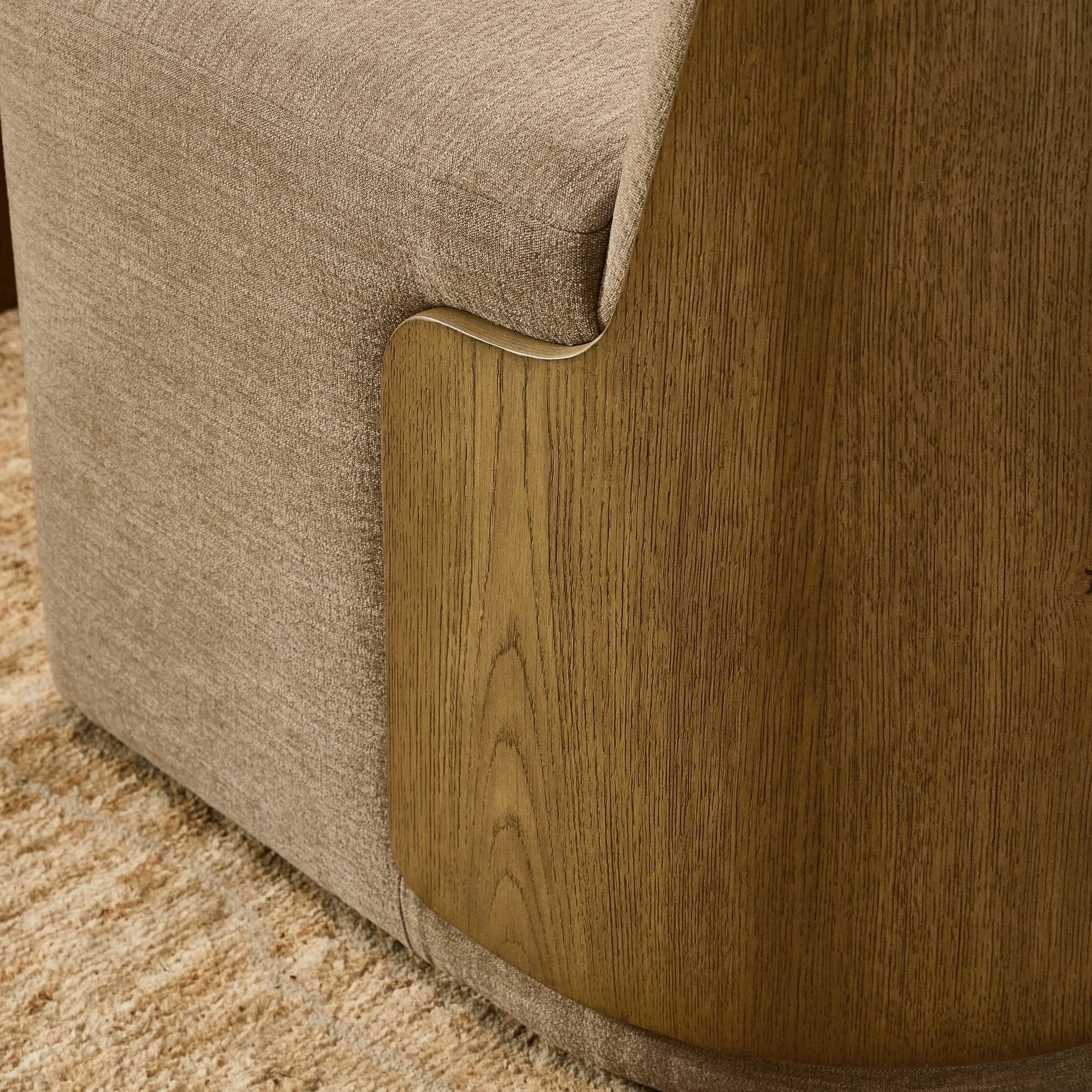 Four Hands Hemphill Dining Chair — Laughlin Natural-Aged Smoked Oak-Aged Smoked Oak Veneer