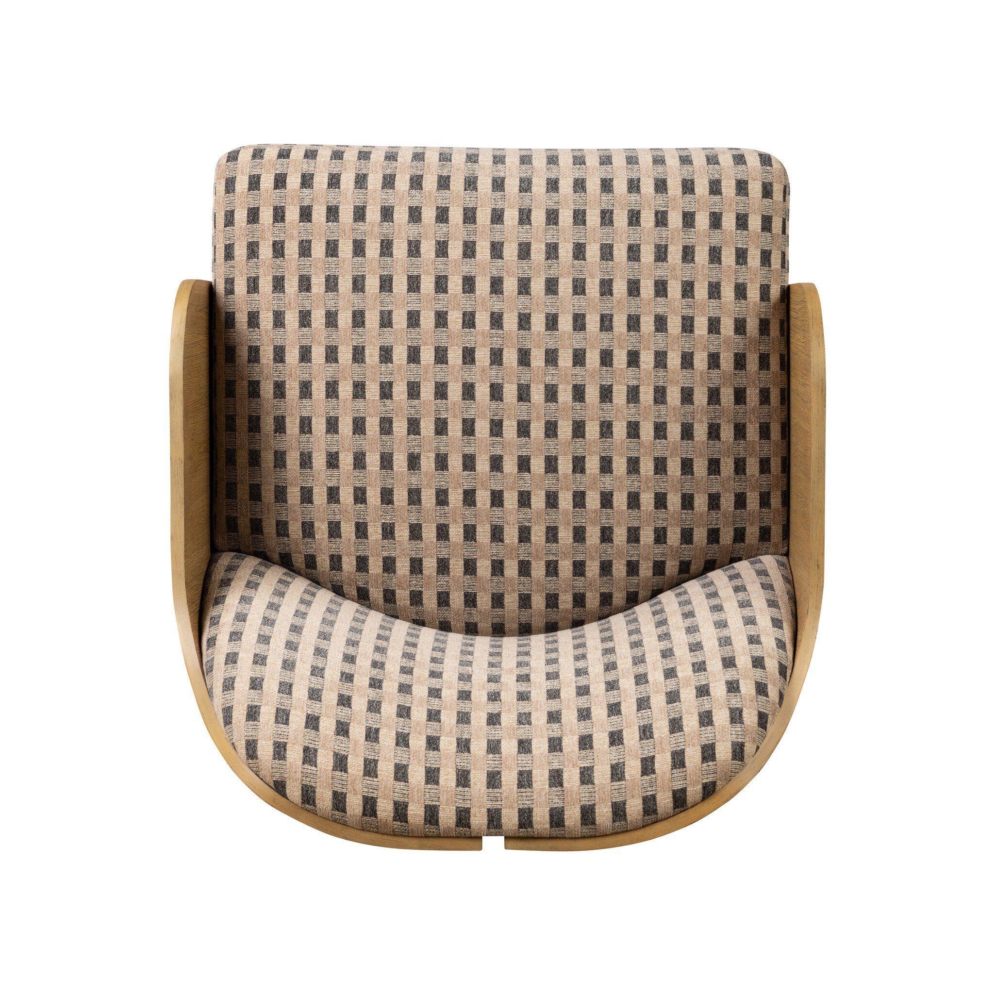 Four Hands Hemphill Swivel Chair — Firefinch Fawn-Aged Smoked Oak