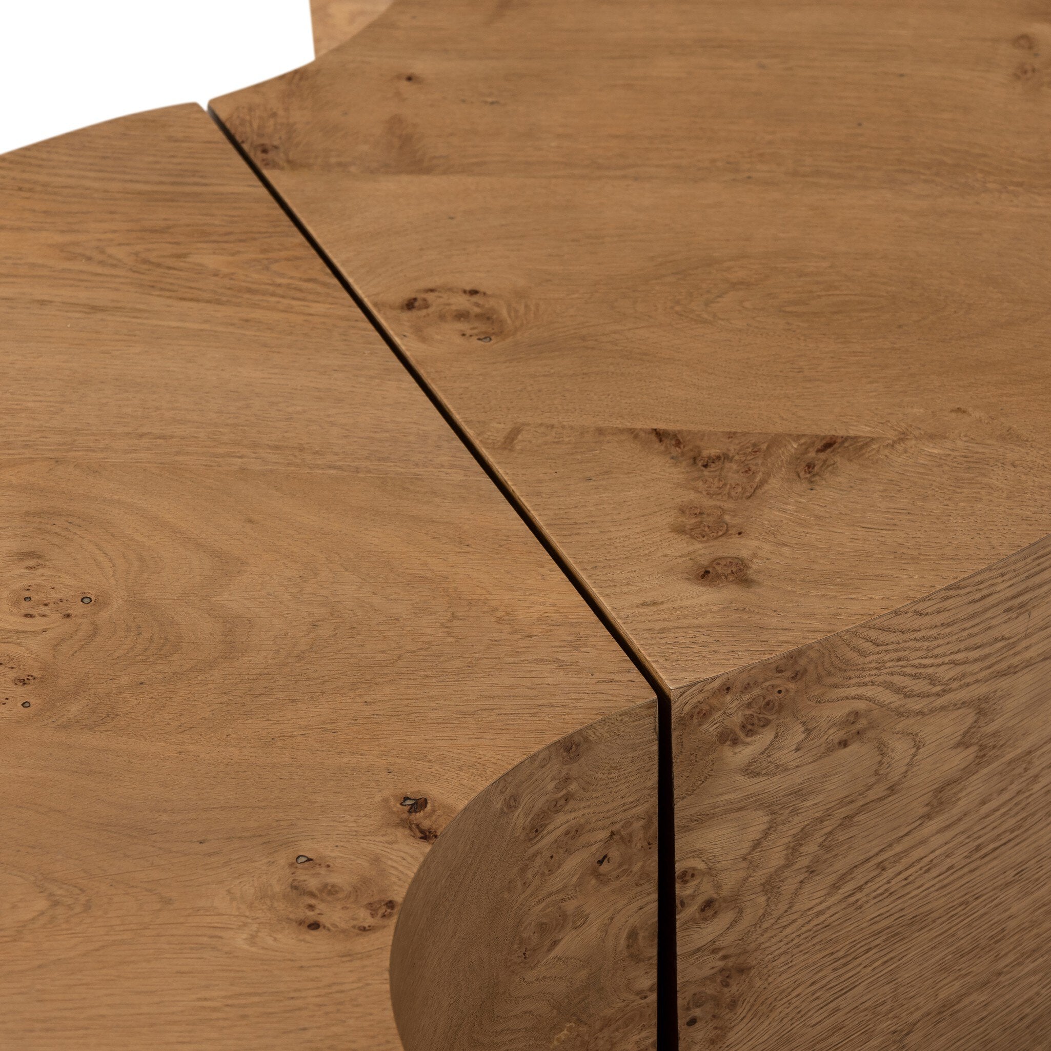 Four Hands Rue Coffee Table — Barley Medium Burl Oak-Barley Medium Burl Oak Solid