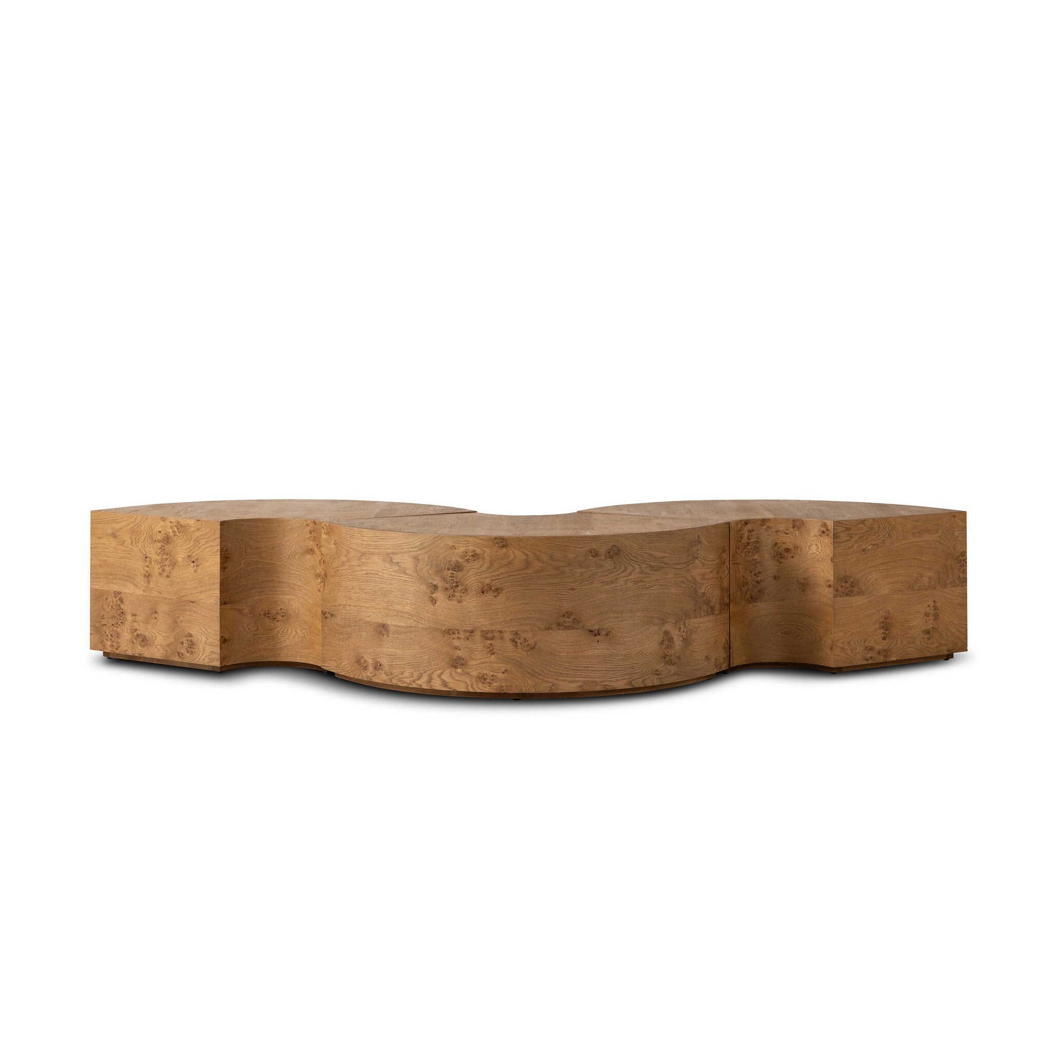 Four Hands Rue Coffee Table — Barley Medium Burl Oak-Barley Medium Burl Oak Solid