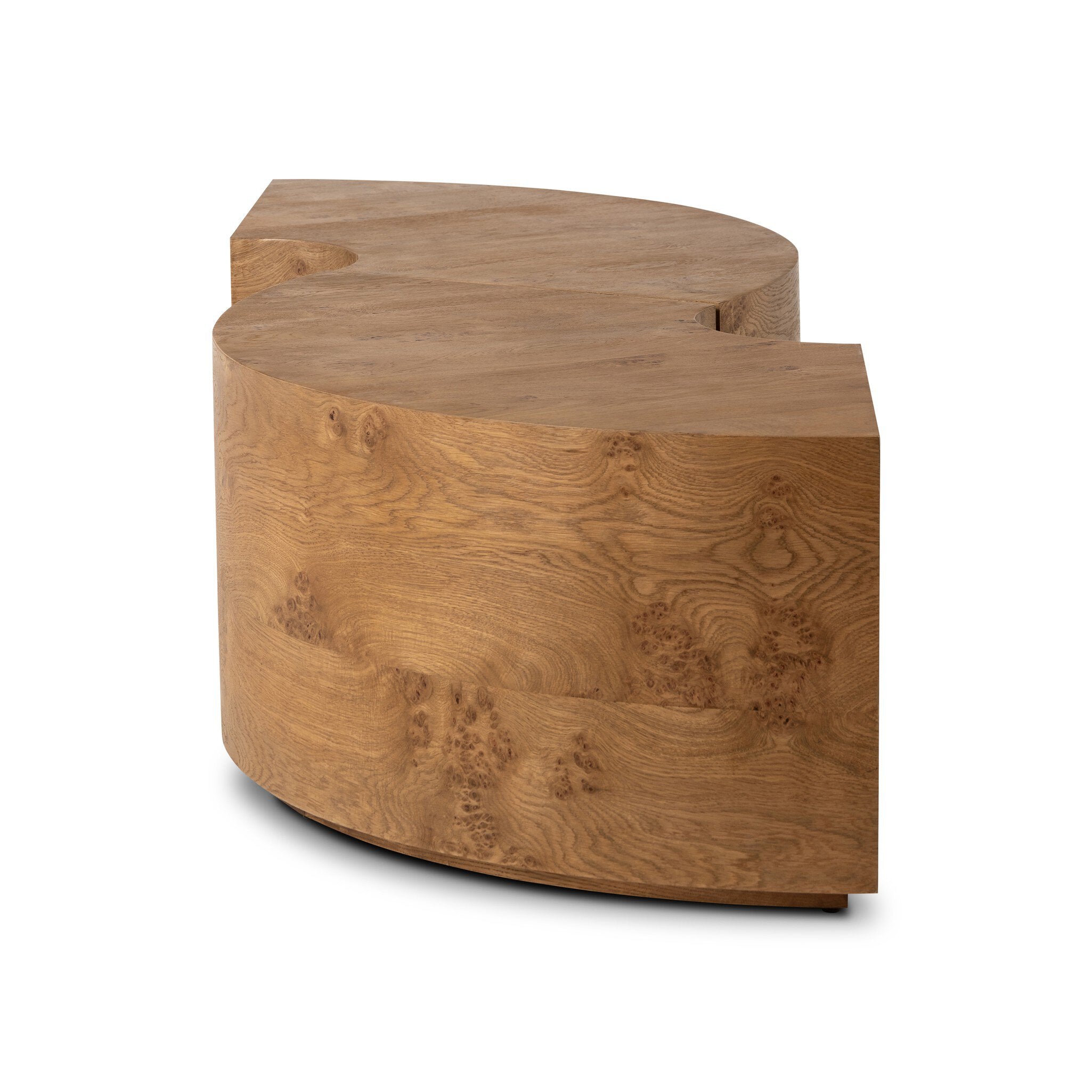 Four Hands Rue Coffee Table — Barley Medium Burl Oak-Barley Medium Burl Oak Solid