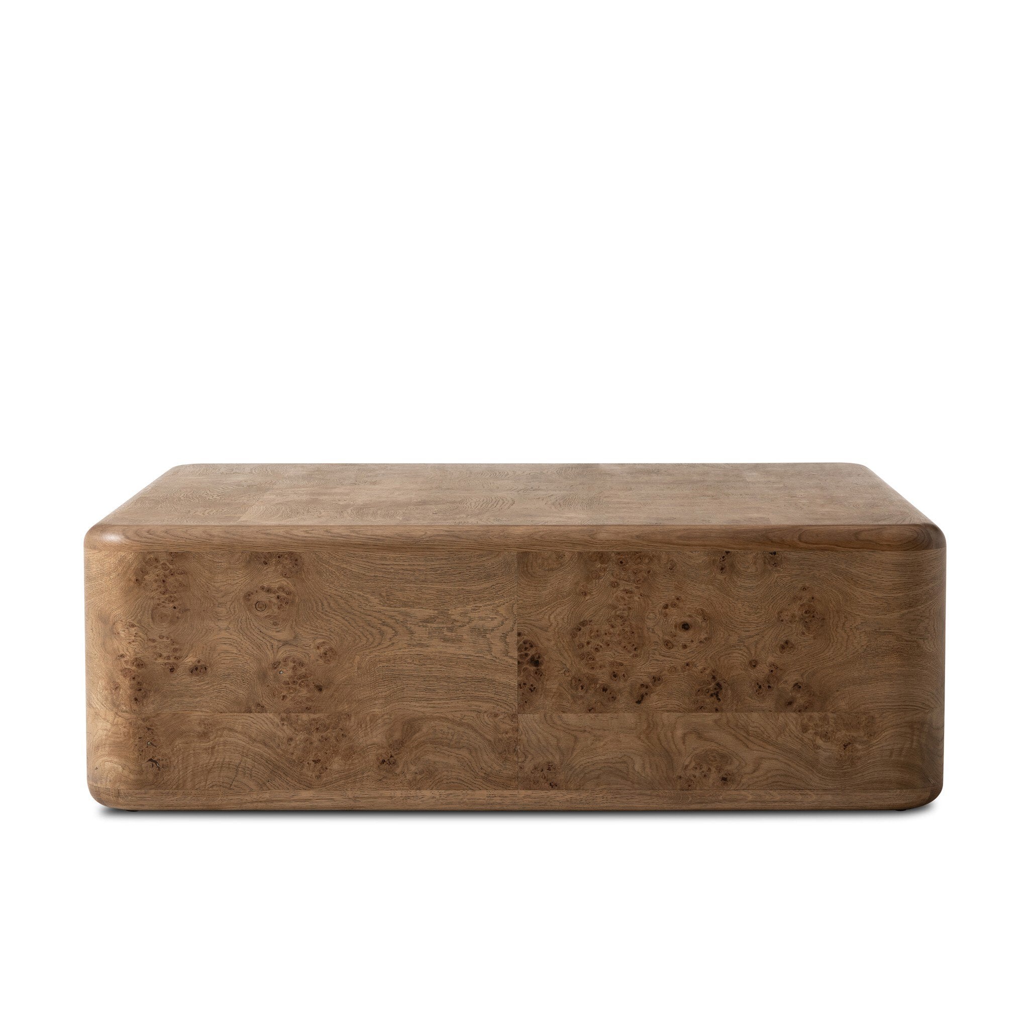 Four Hands Talessi Square Coffee Table — Wheat Medium Burl Oak-Wheat Medium Burl Oak Solid