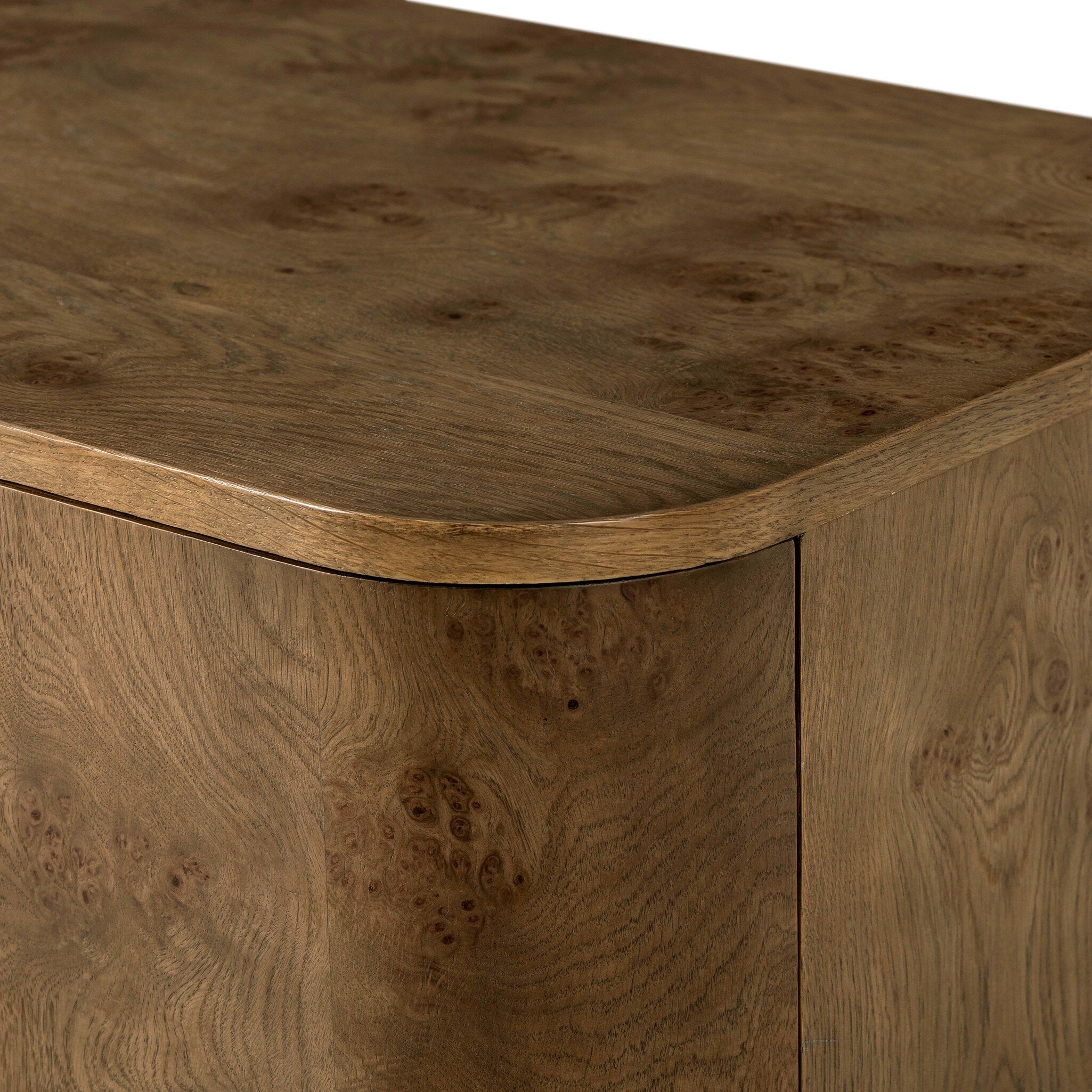 Four Hands Morley Sideboard — Rye Medium Burl Oak Veneer-Rye Medium Burl Oak