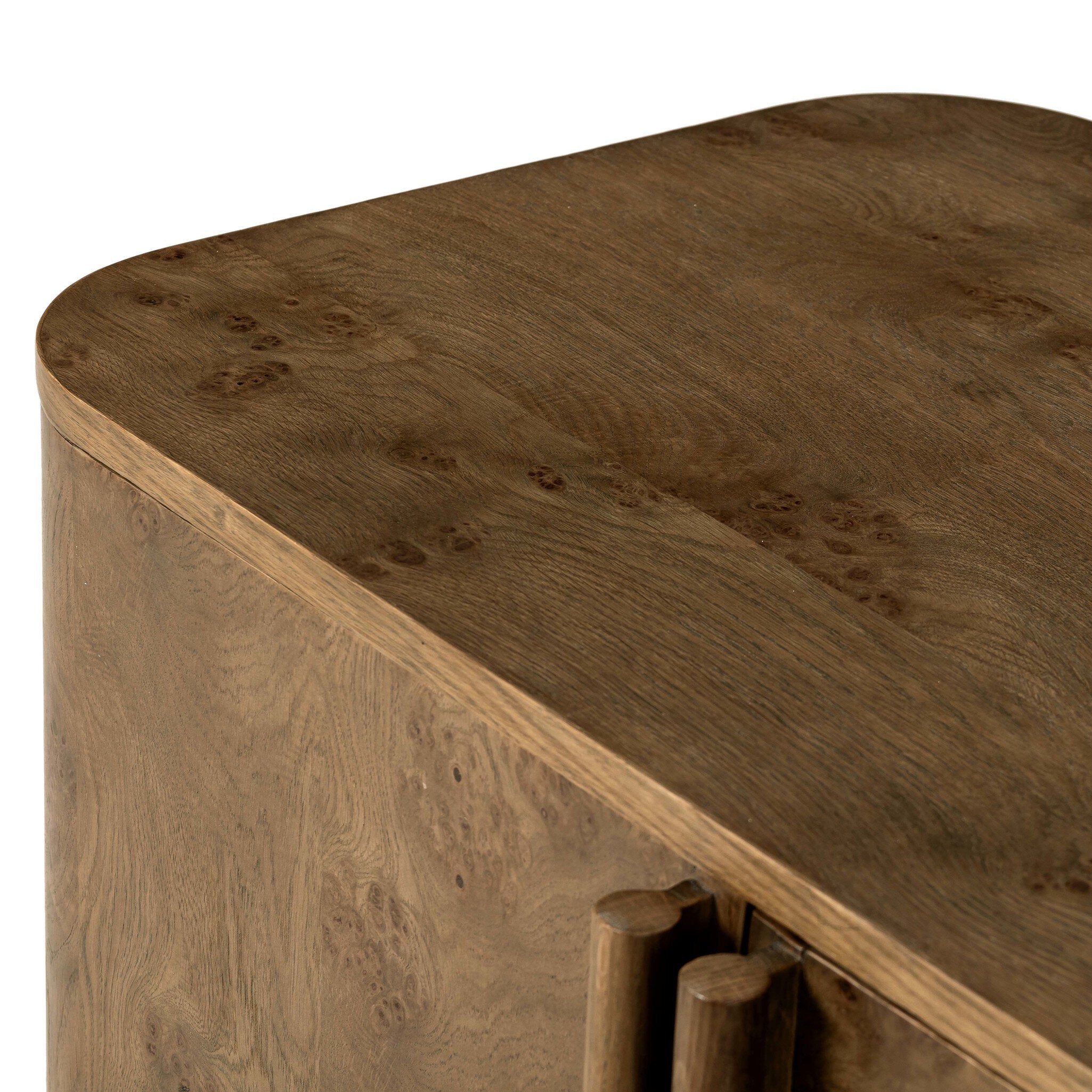 Four Hands Morley Sideboard — Rye Medium Burl Oak Veneer-Rye Medium Burl Oak