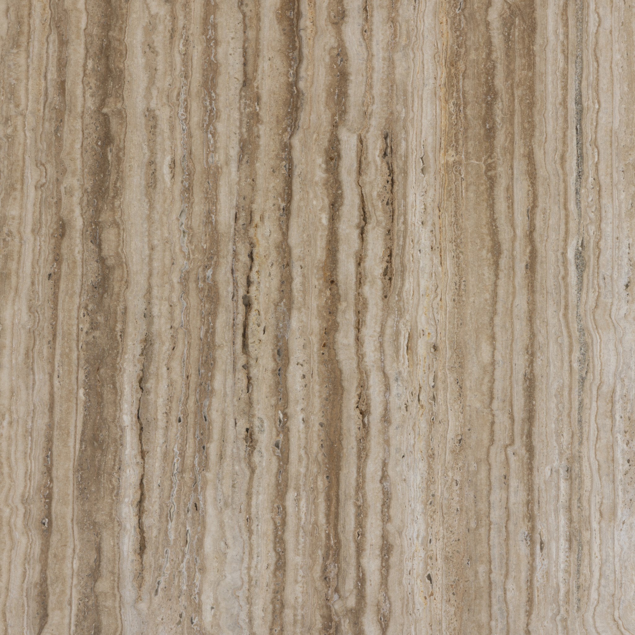 Four Hands Bourne Dining Table — Light Beige Travertine-Warm Mango Solid