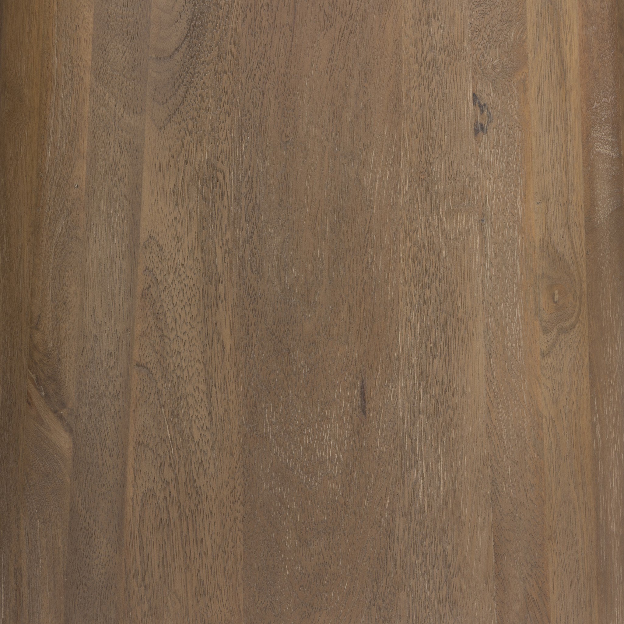 Four Hands Bourne Dining Table — Light Beige Travertine-Warm Mango Solid