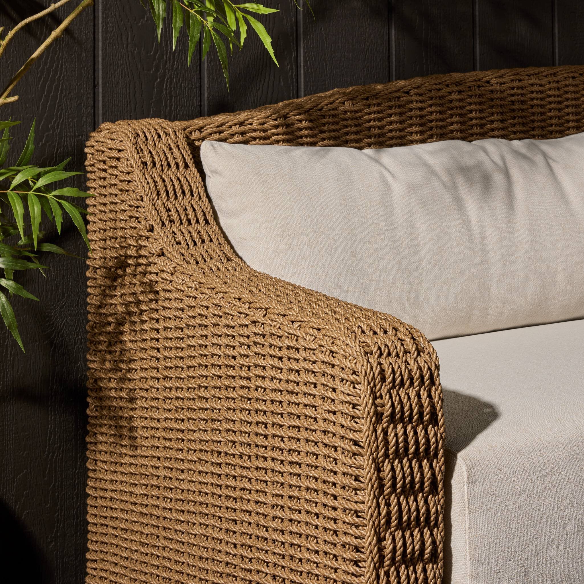 Four Hands Marina Outdoor Sofa — Alessi Linen-Twisted Umber