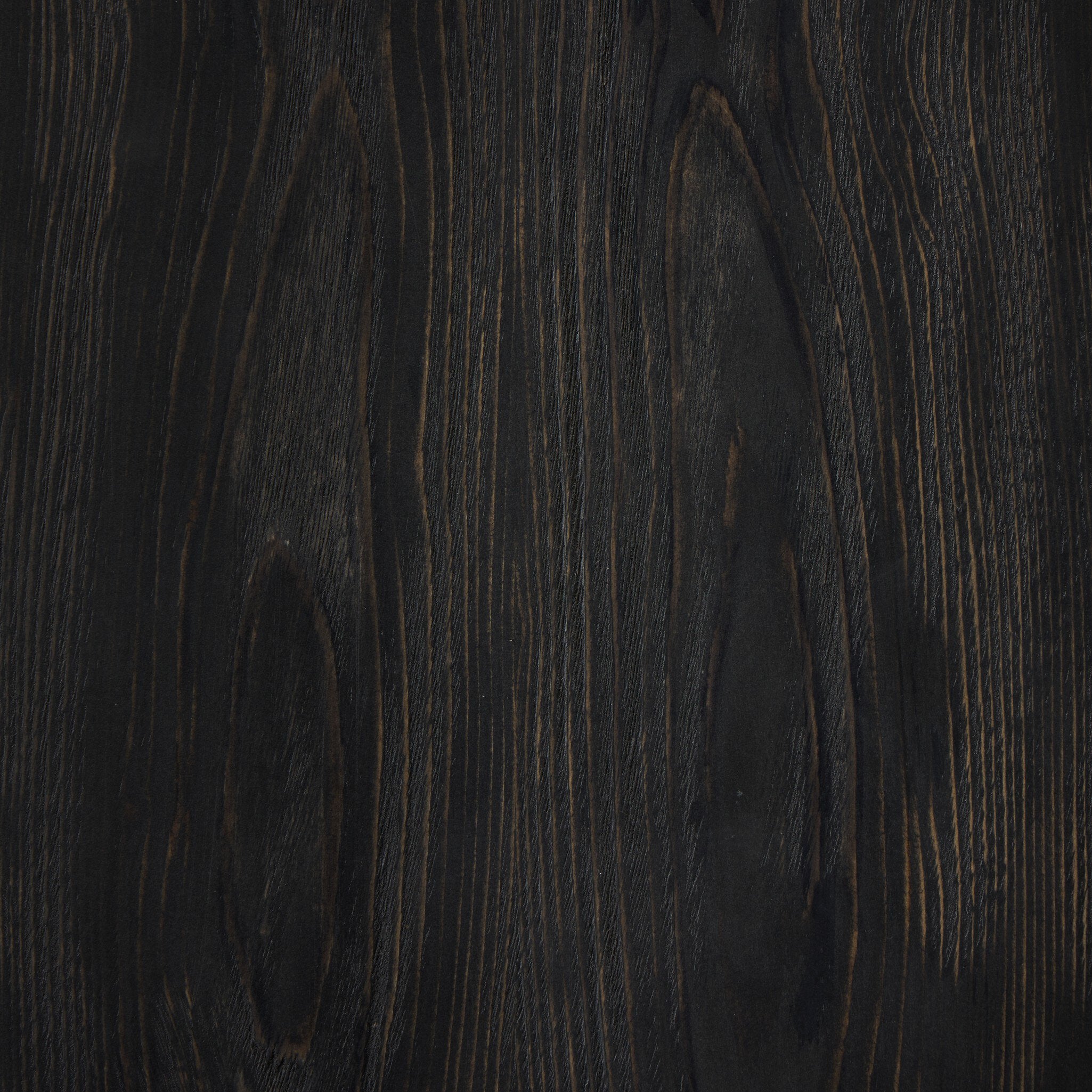 Four Hands Leopold Cabinet — Smooth Sandy Hemlock-Black Hemlock-Fluted Glass