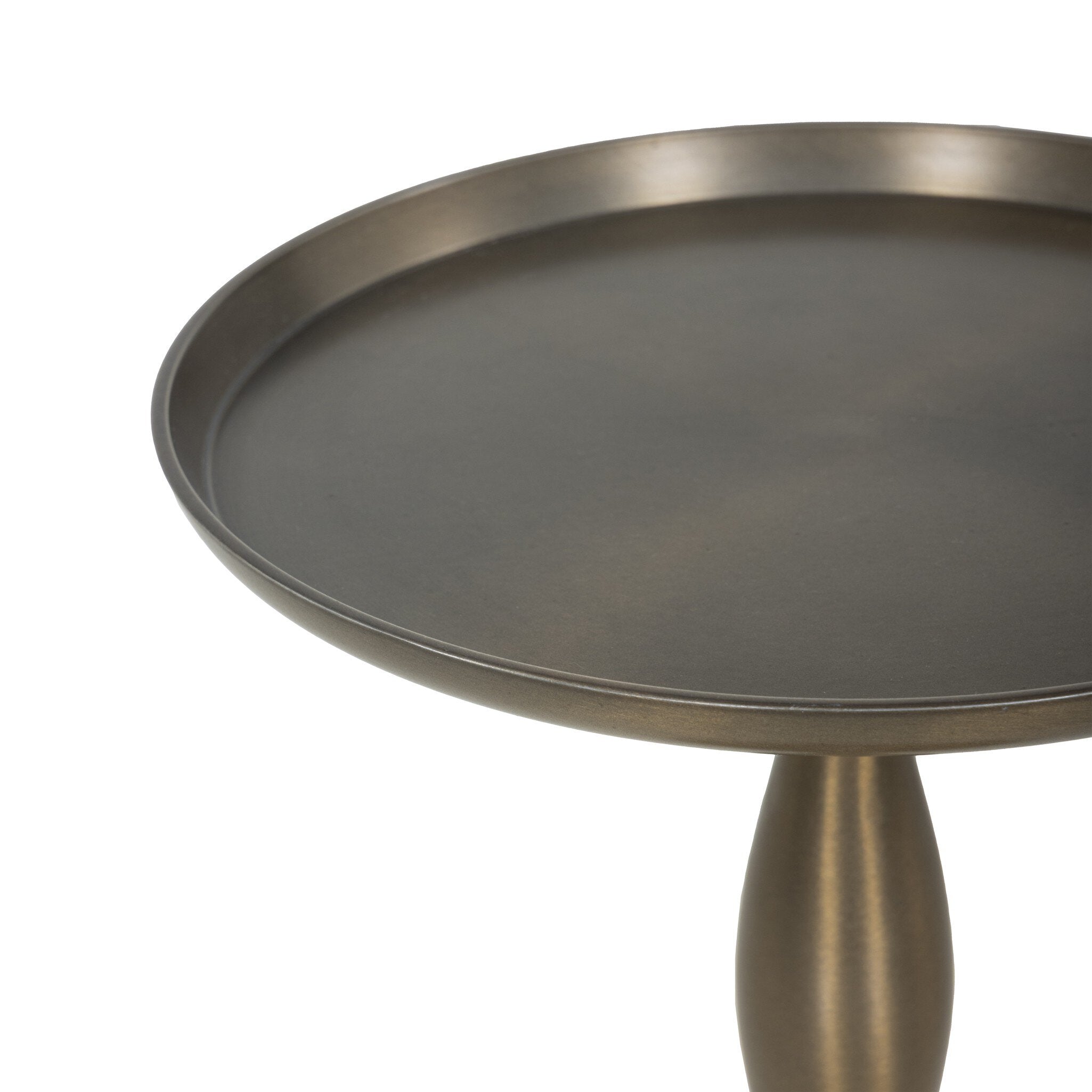 Four Hands Carden End Table — Dark Aluminum