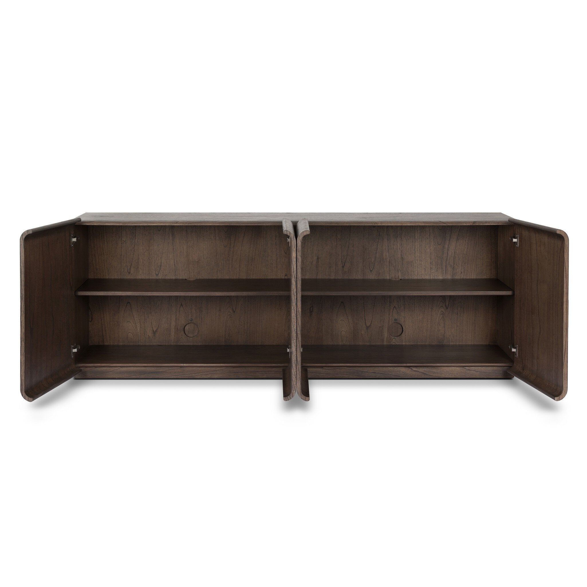 Four Hands Arlet Sideboard — Stained Saddle Brown Mindi Veneer-Stained Saddle Brown Mindi