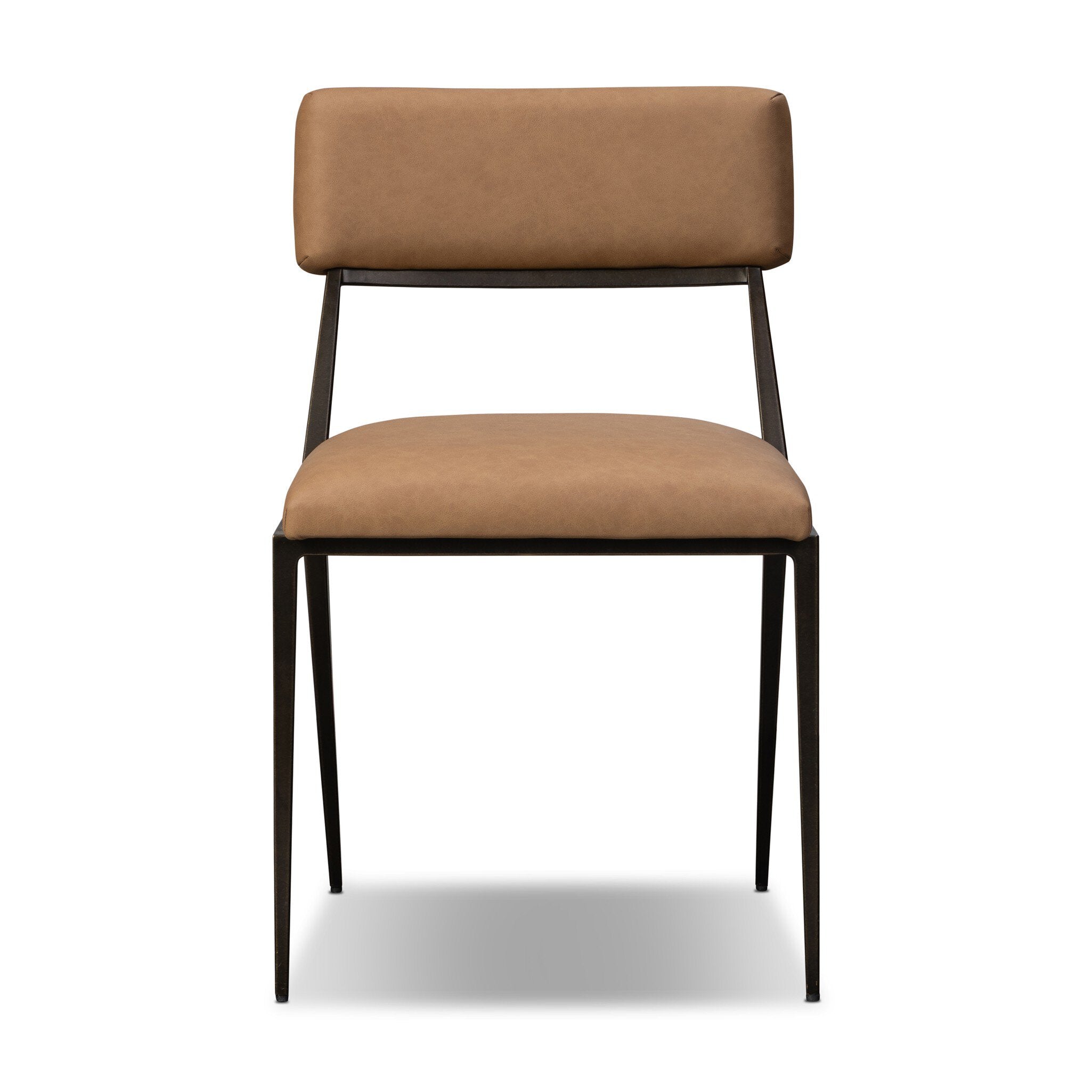 Four Hands Somerson Dining Chair — Maestro Camel-Burnished Bronze-Aged Brass