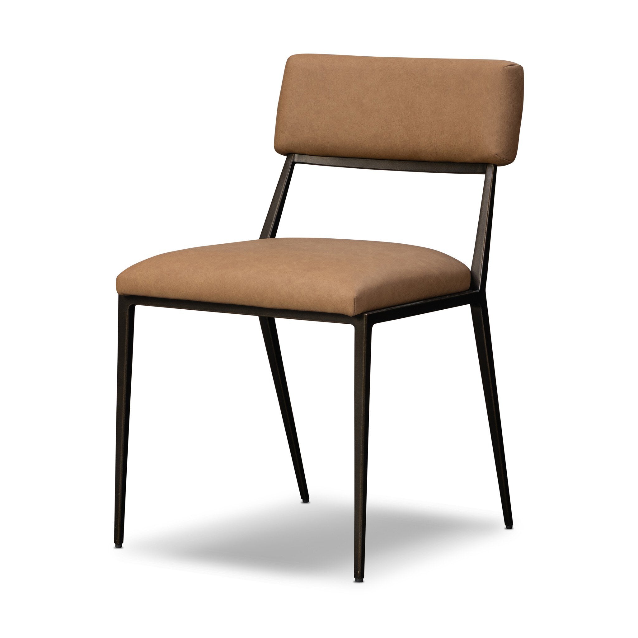 Four Hands Somerson Dining Chair — Maestro Camel-Burnished Bronze-Aged Brass