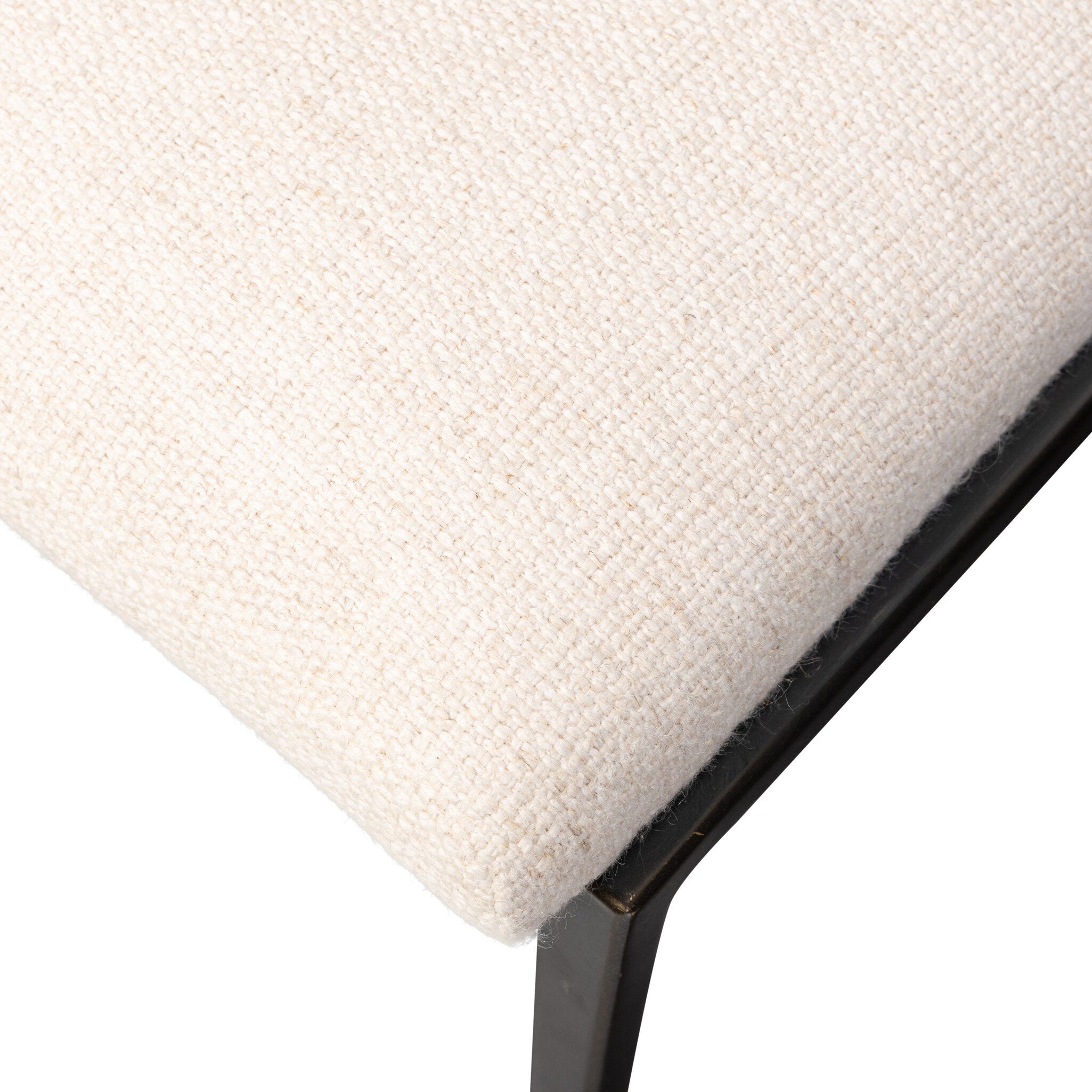 Four Hands Somerson Dining Chair — Thames Cream-Burnished Bronze-Aged Brass