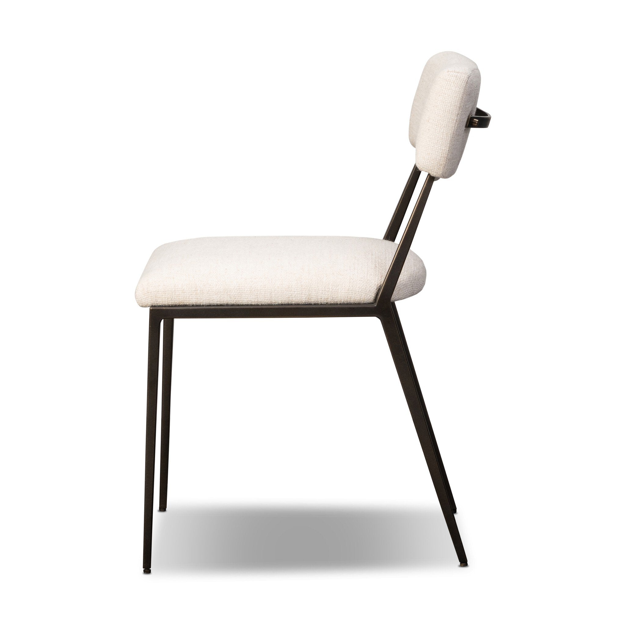 Four Hands Somerson Dining Chair — Thames Cream-Burnished Bronze-Aged Brass