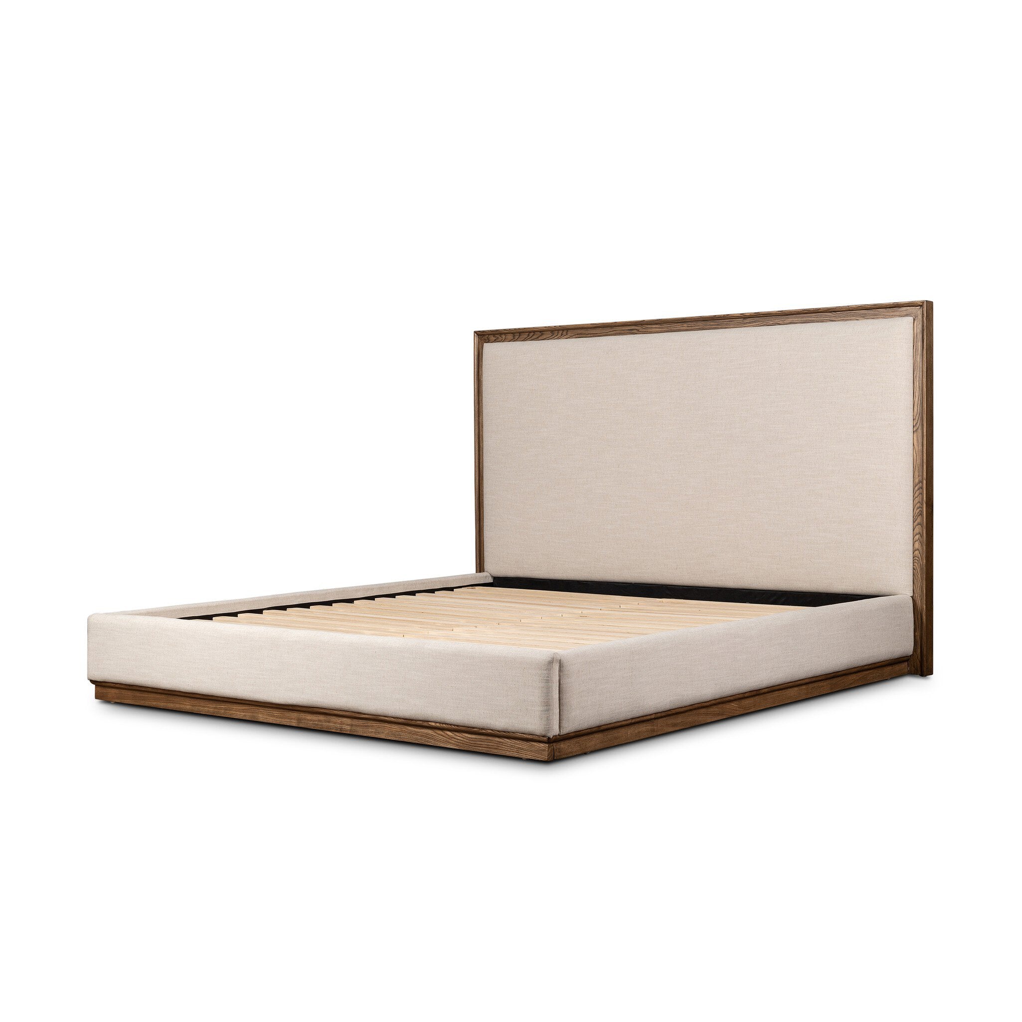 Four Hands Pearson Bed — Savoy Parchment-Amber Ash Solid-King