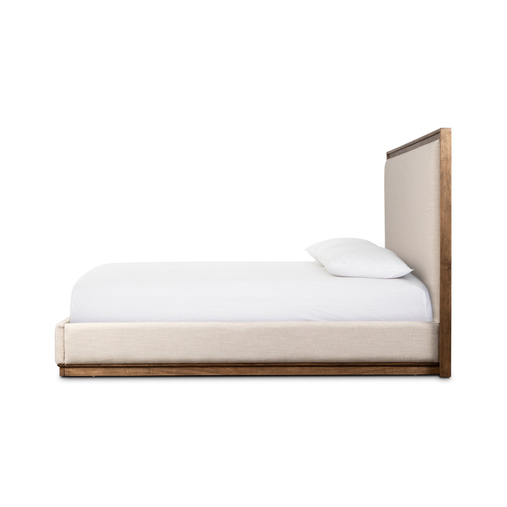 Four Hands Pearson Bed — Savoy Parchment-Amber Ash Solid-Queen