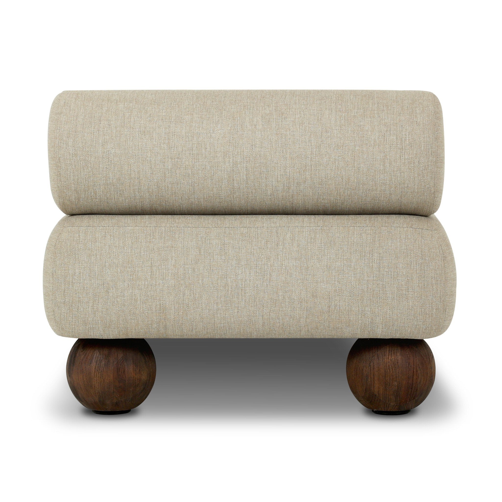 Four Hands Leilani Outdoor Chaise — Alessi Buff-Stained Saddle Brown
