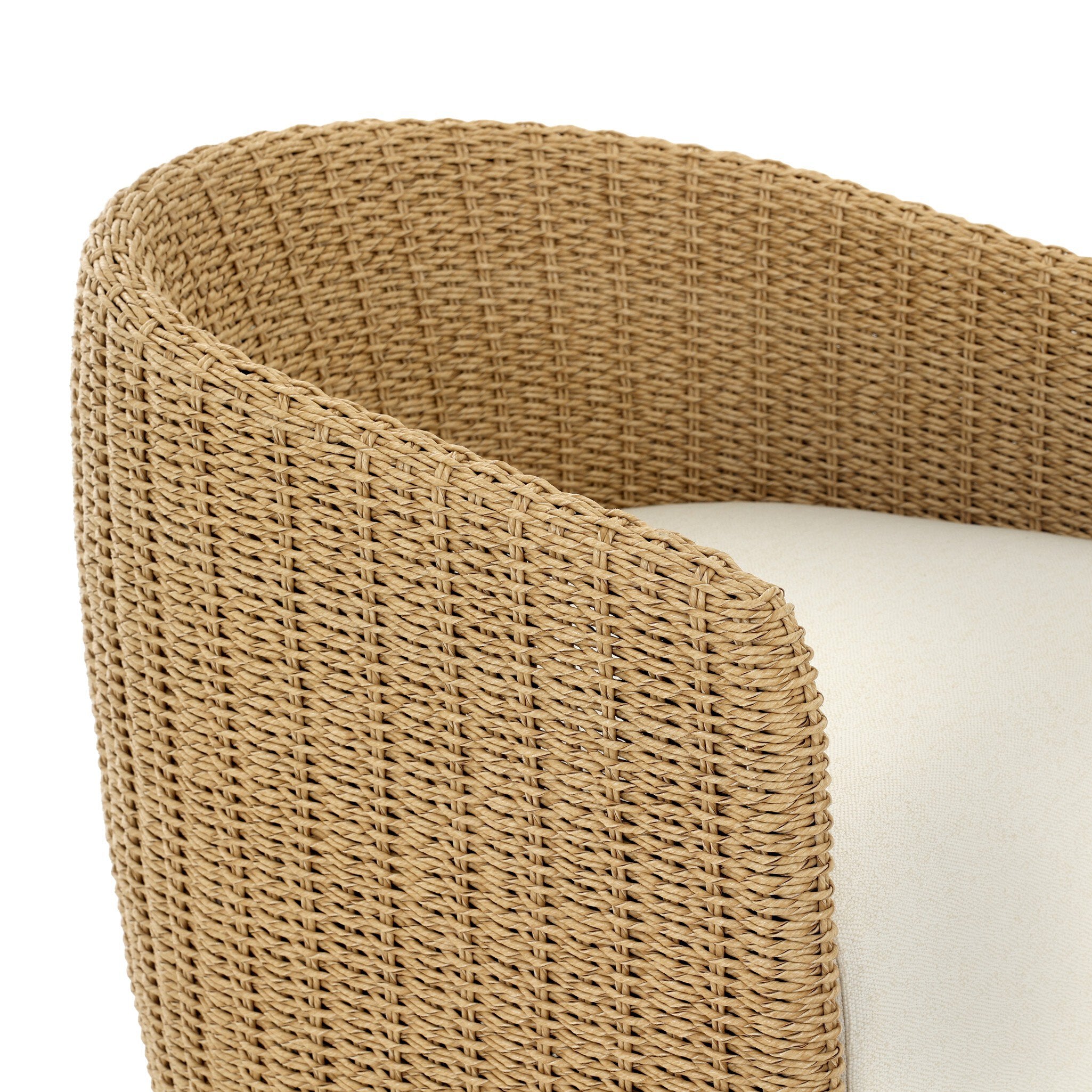 Four Hands Maven Outdoor Dining Chair — Faux Hyacinth-Alessi Linen
