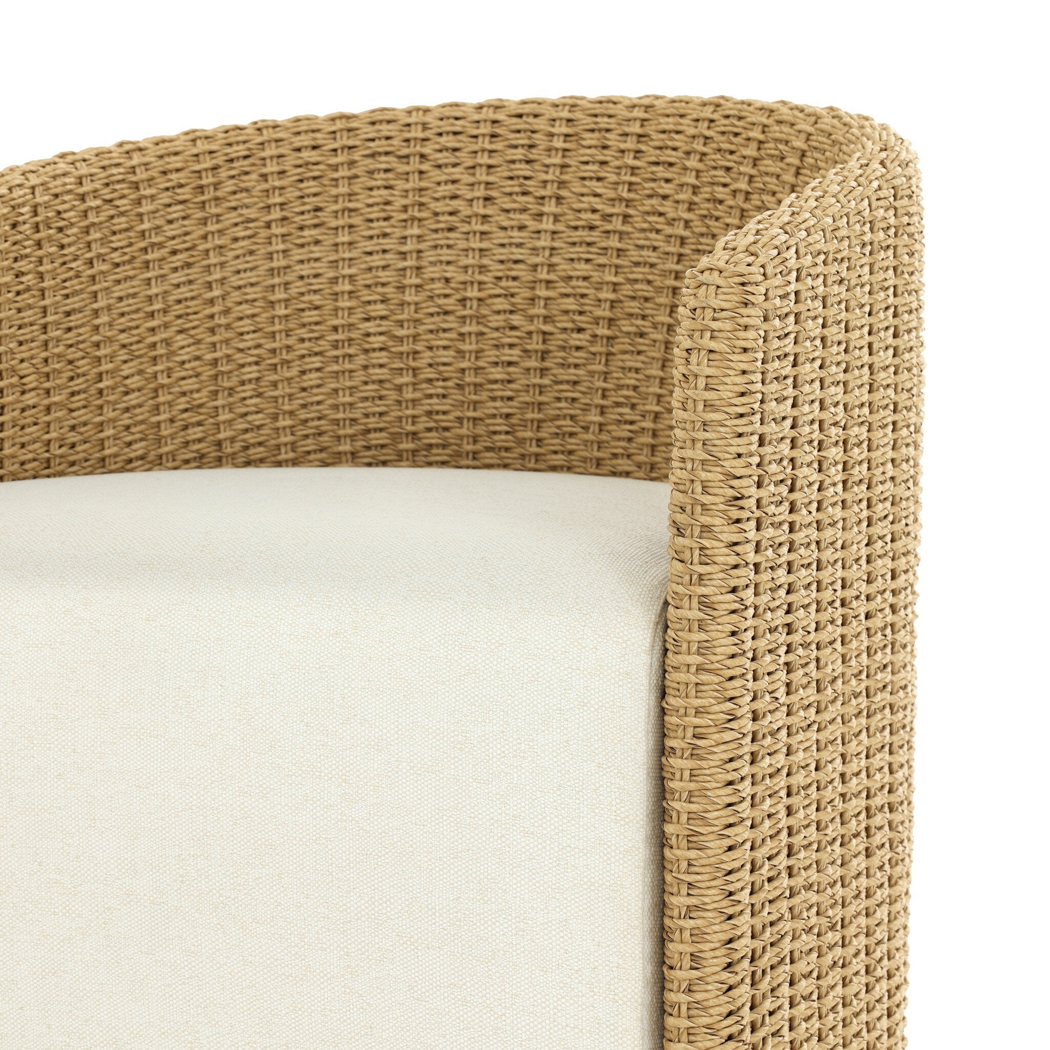Four Hands Maven Outdoor Dining Chair — Faux Hyacinth-Alessi Linen