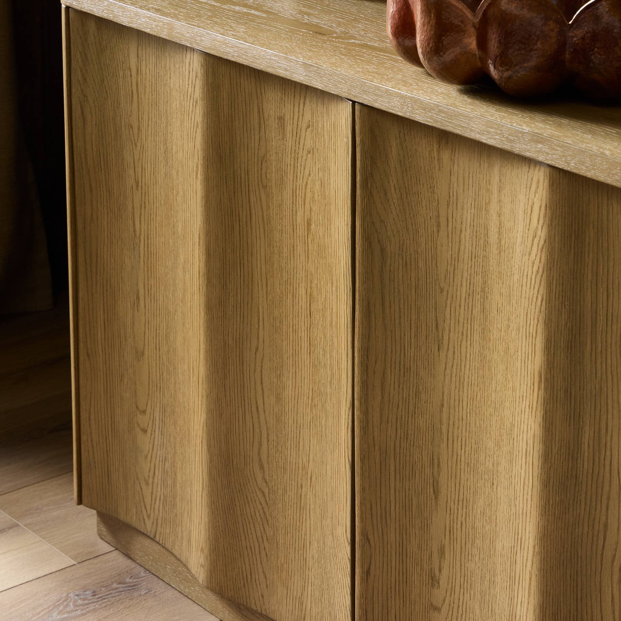 Four Hands Brookhurst Media Console — Drifted Oak Veneer-Drifted Oak