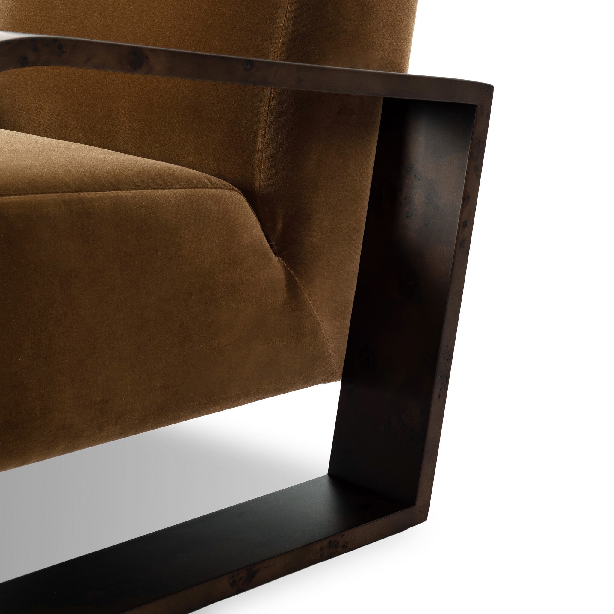 Four Hands Montez Chair — Surrey Ochre-Umber Mappa Burl