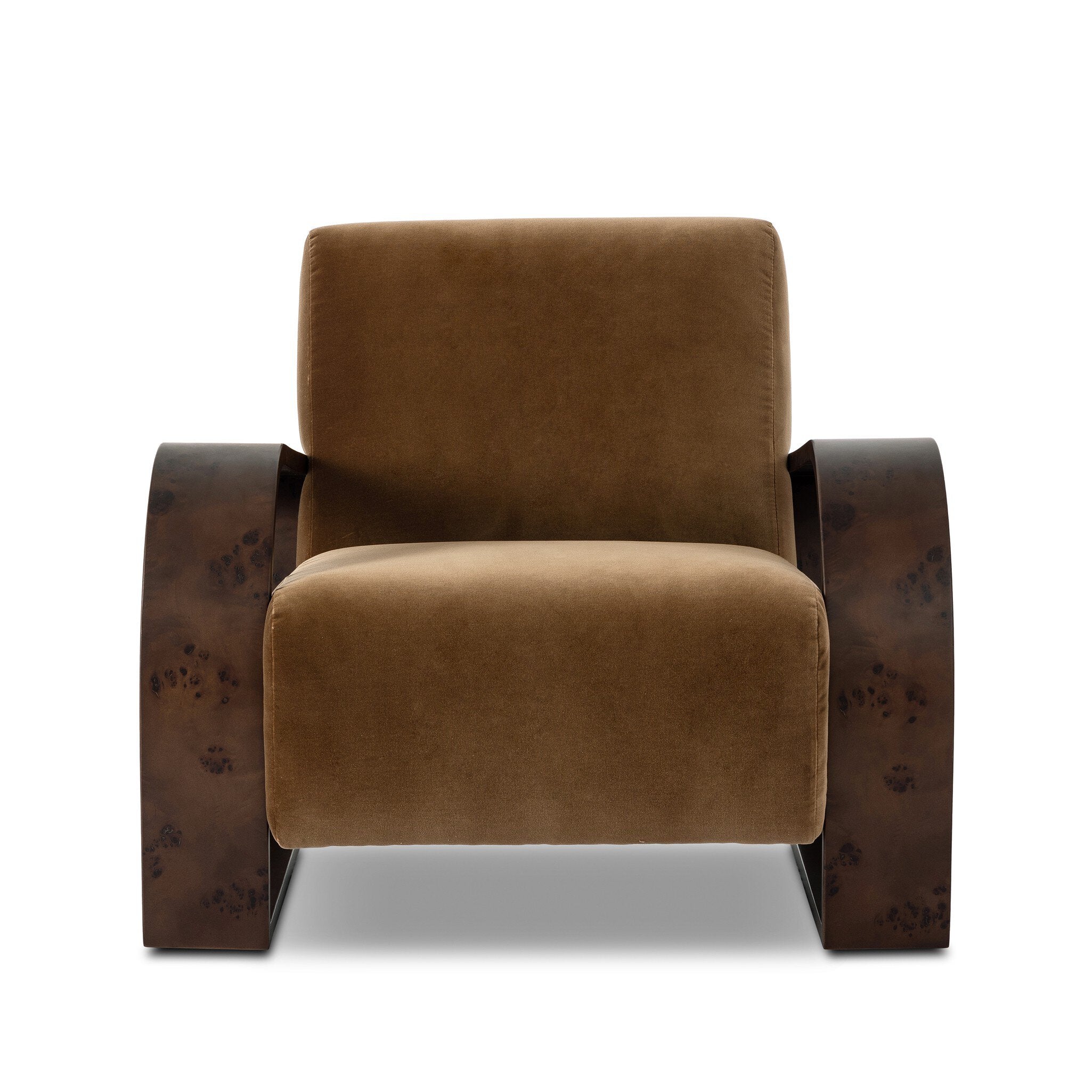 Four Hands Montez Chair — Surrey Ochre-Umber Mappa Burl