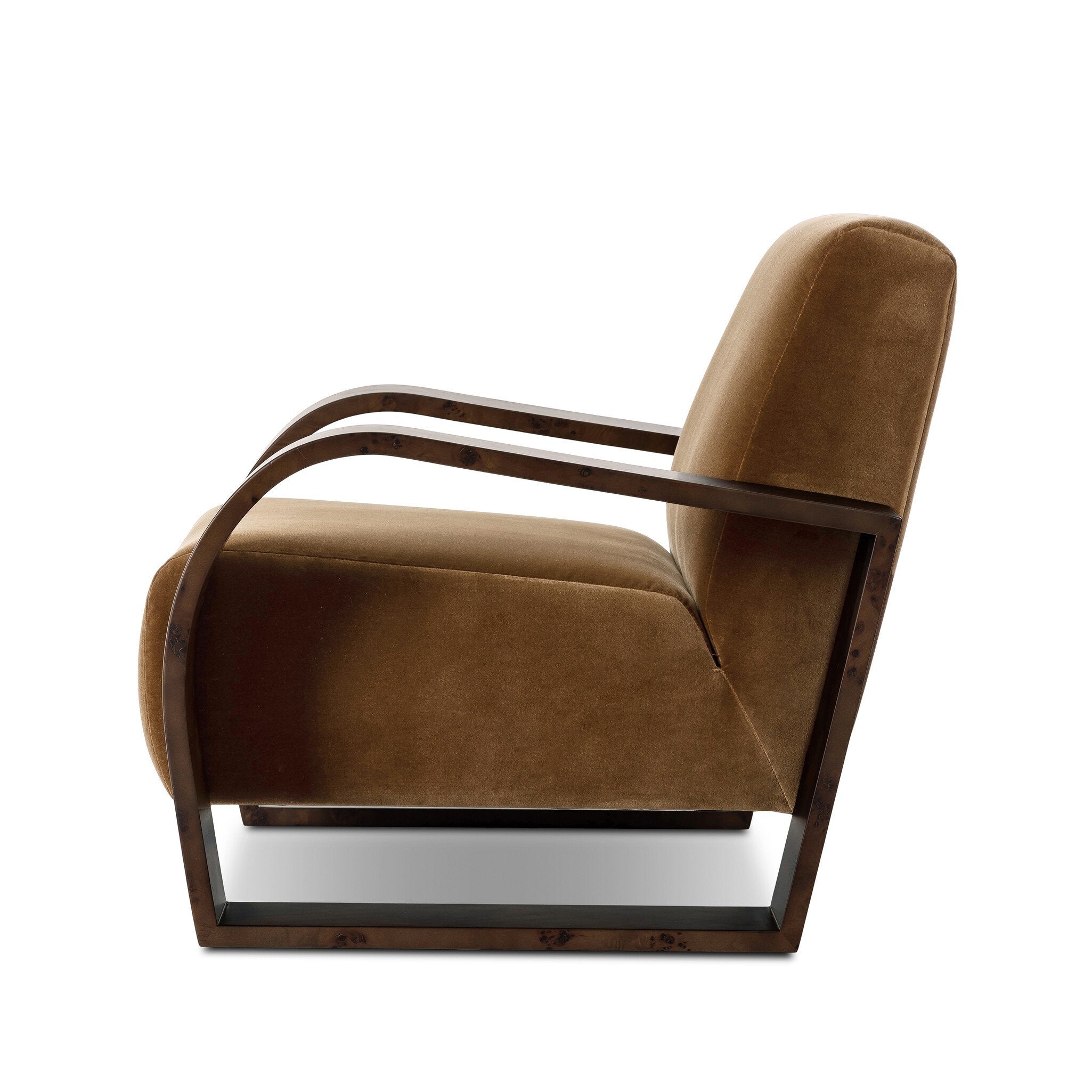 Four Hands Montez Chair — Surrey Ochre-Umber Mappa Burl