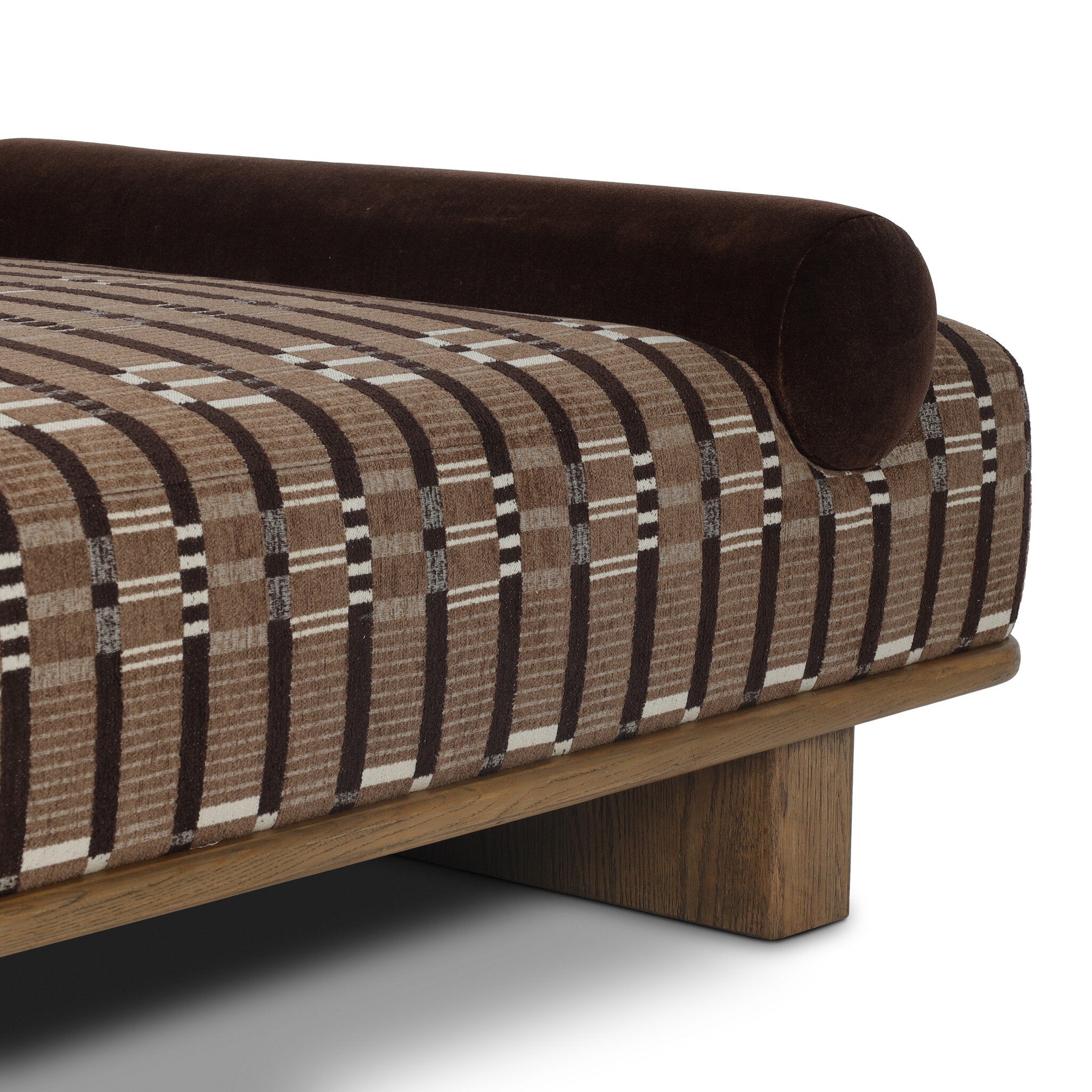Four Hands Teia Chaise — Sandhill Cocoa-Distressed Sable-Monte Chocolate