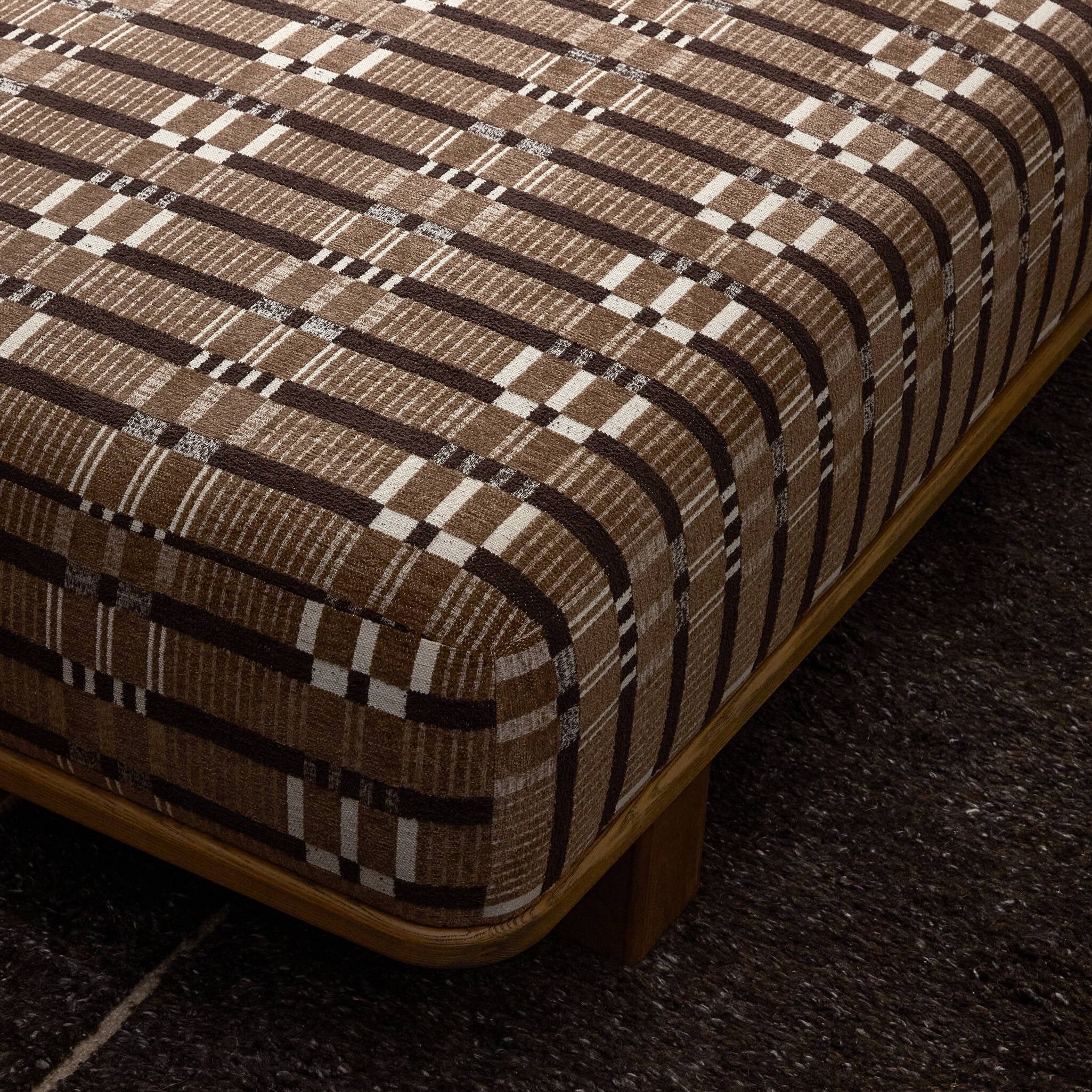 Four Hands Teia Chaise — Sandhill Cocoa-Distressed Sable-Monte Chocolate