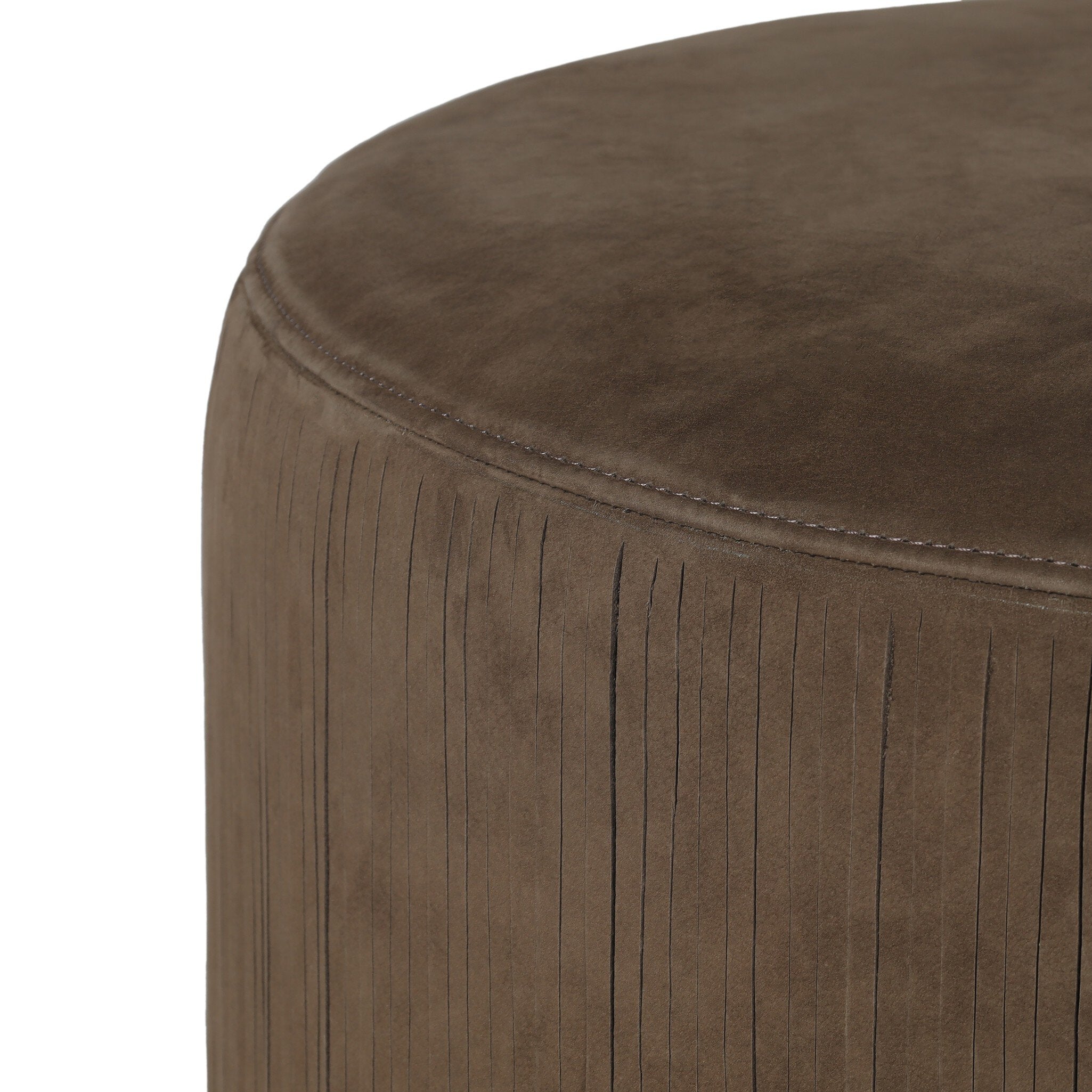 Four Hands Rooney Ottoman — Nubuck Cigar