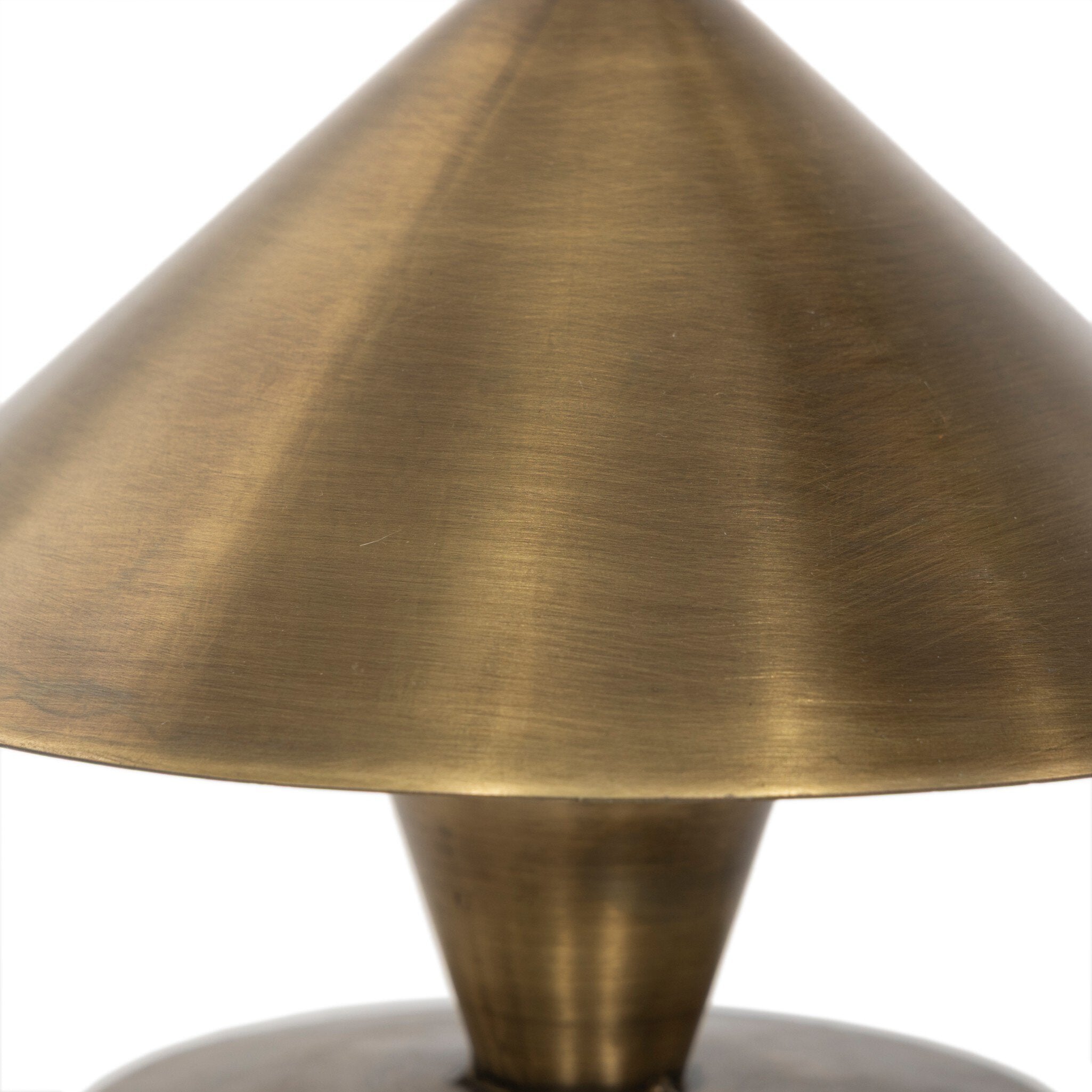 Four Hands Nyra Cordless Table Lamp — Aged Antique Brass Iron