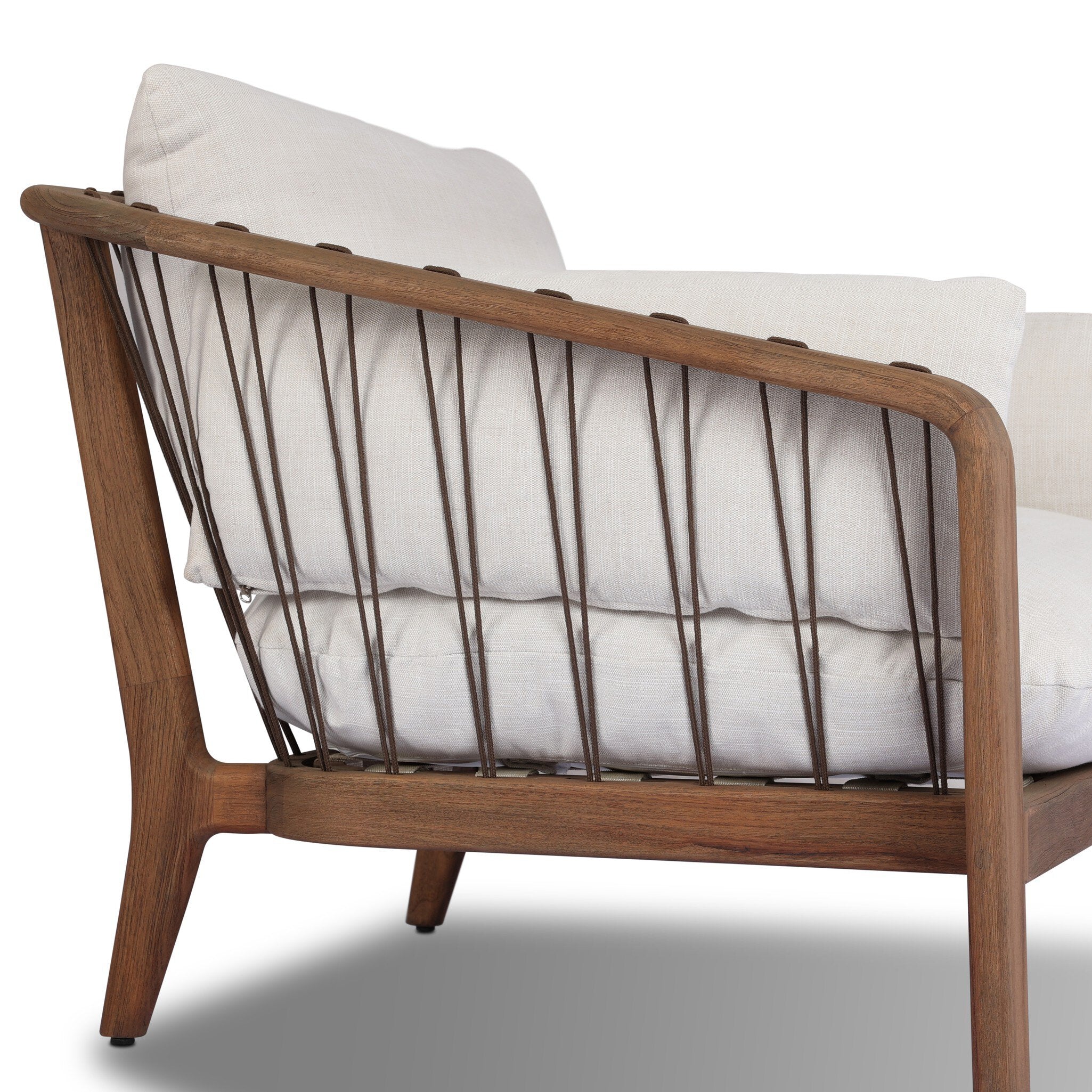 Four Hands Ambrosia Outdoor Chair — Vergo Cream-Earth Rope-Stained Toasted Brown-FSC