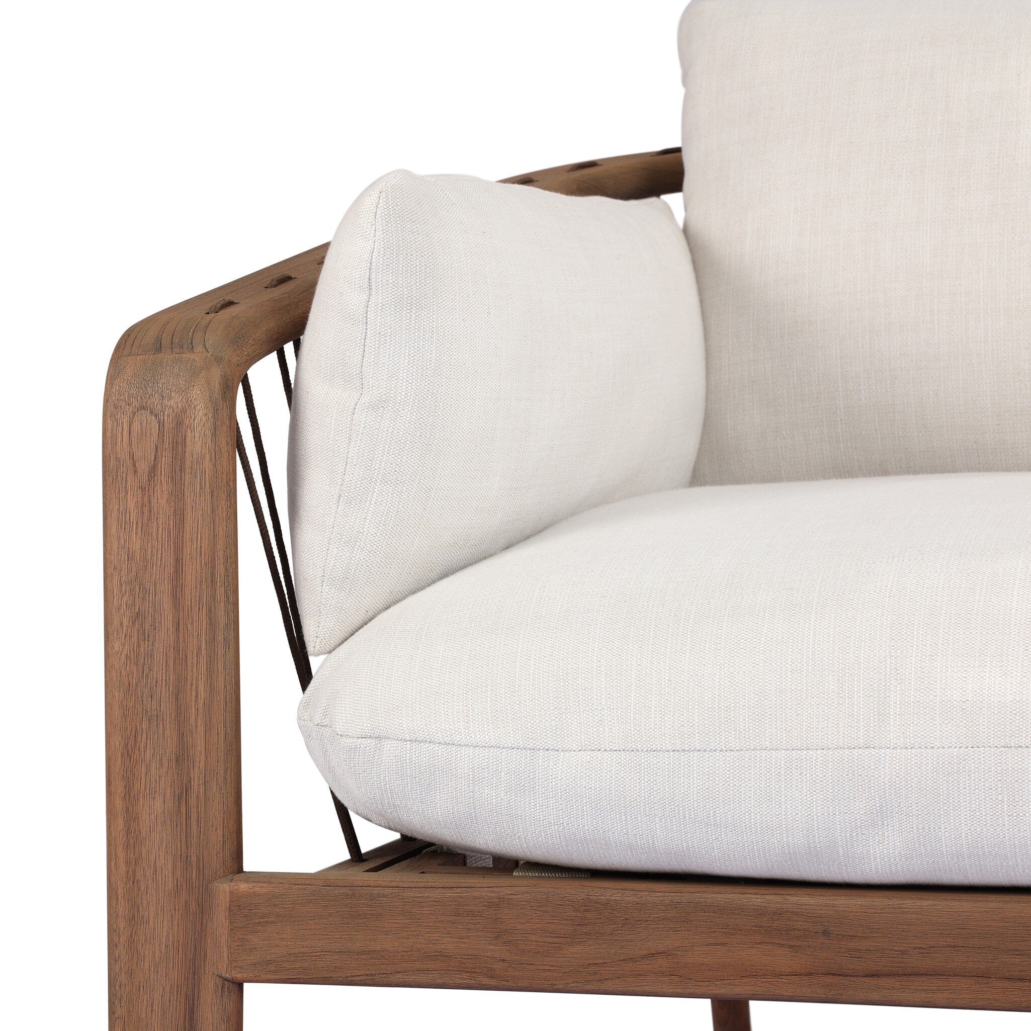 Four Hands Ambrosia Outdoor Chair — Vergo Cream-Earth Rope-Stained Toasted Brown-FSC