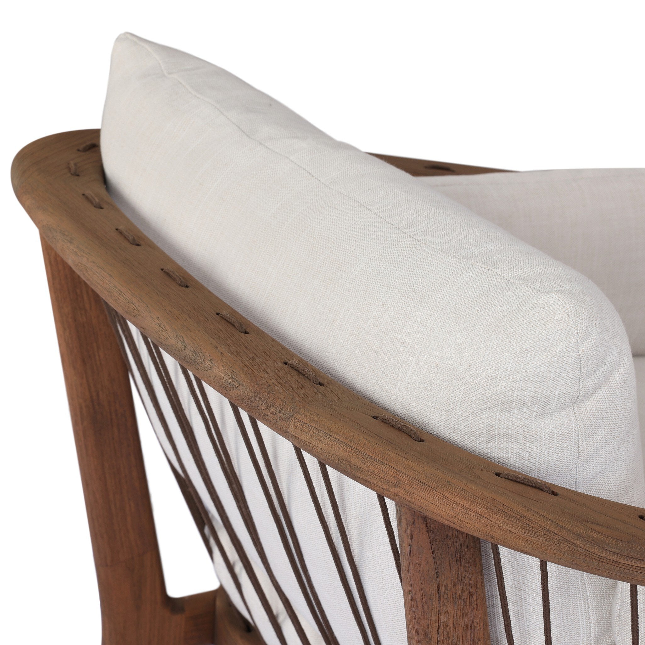 Four Hands Ambrosia Outdoor Chair — Vergo Cream-Earth Rope-Stained Toasted Brown-FSC