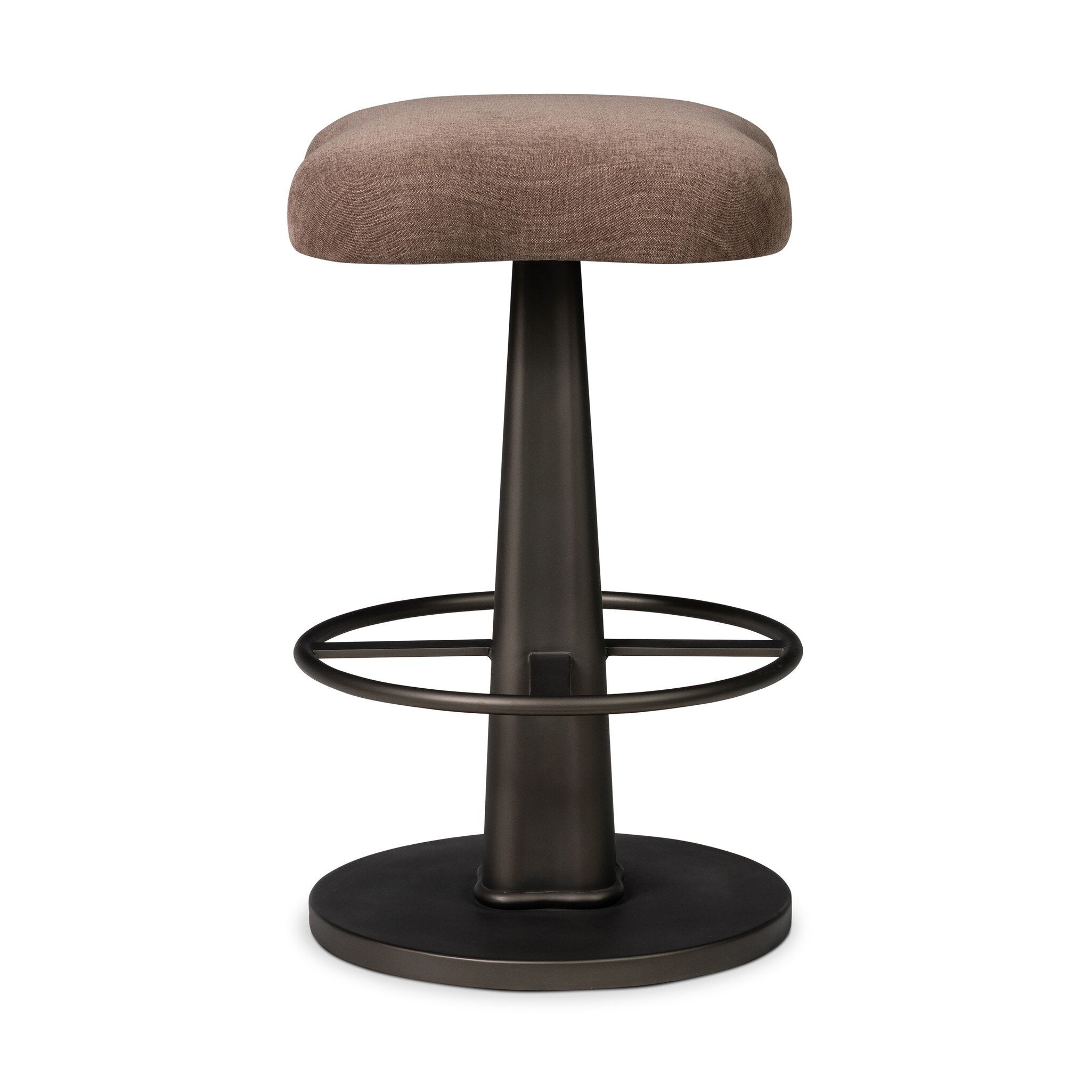 Four Hands Clova Swivel Bar + Counter Stool — Laughlin Cafe-Smooth Bronze-Counter