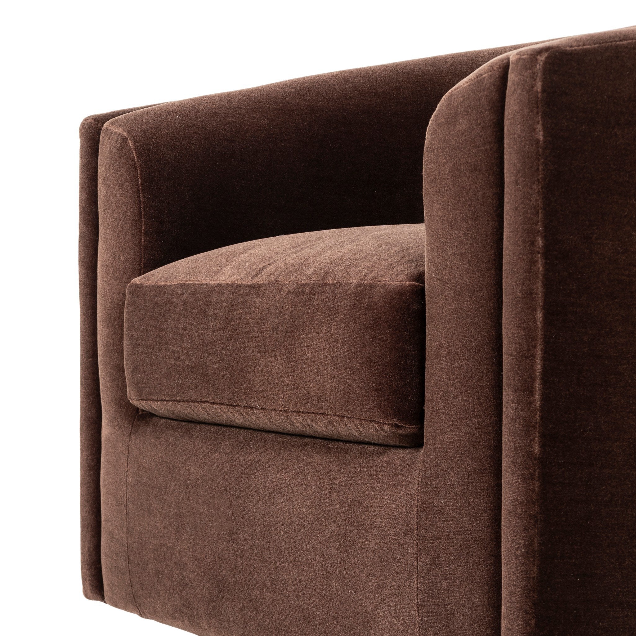 Four Hands Presley Swivel Chair — Monte Chocolate