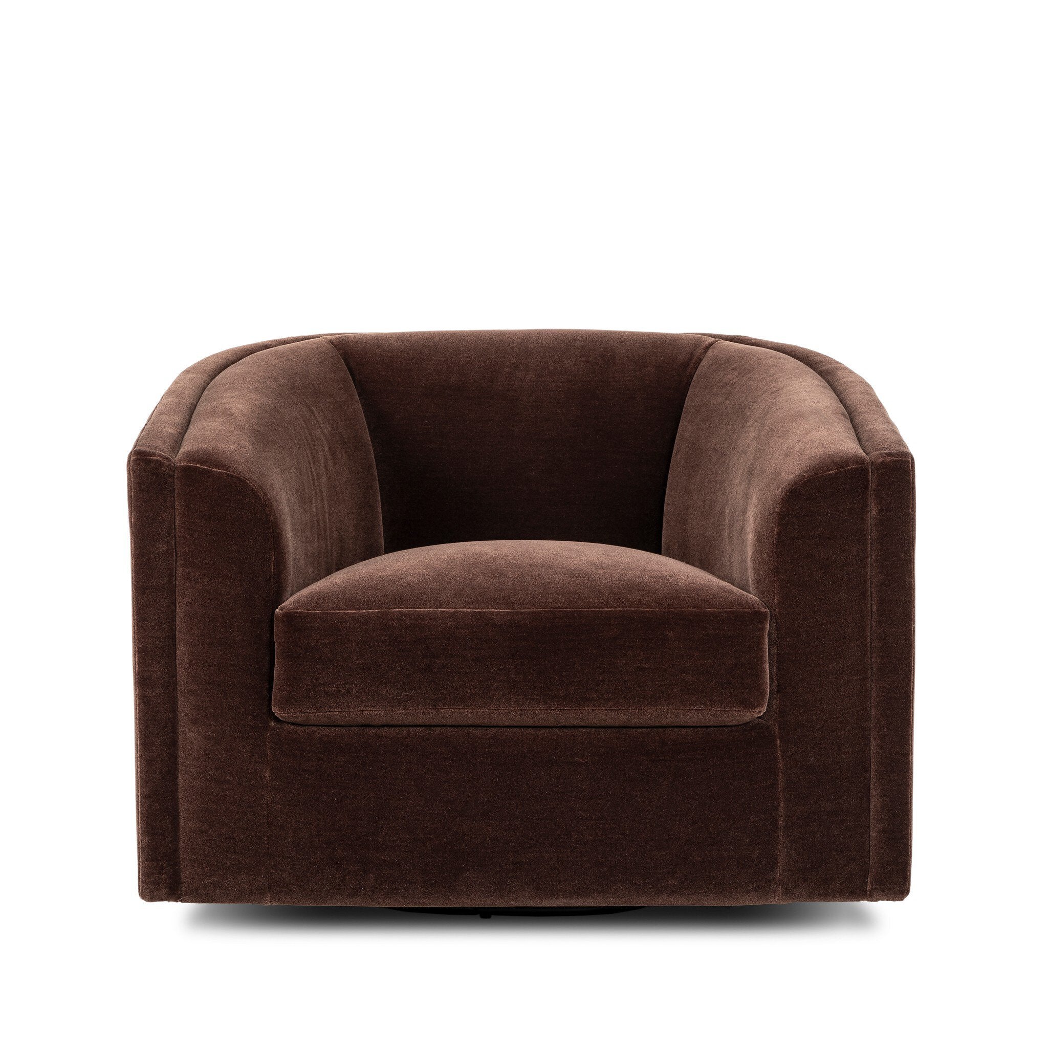 Four Hands Presley Swivel Chair — Monte Chocolate
