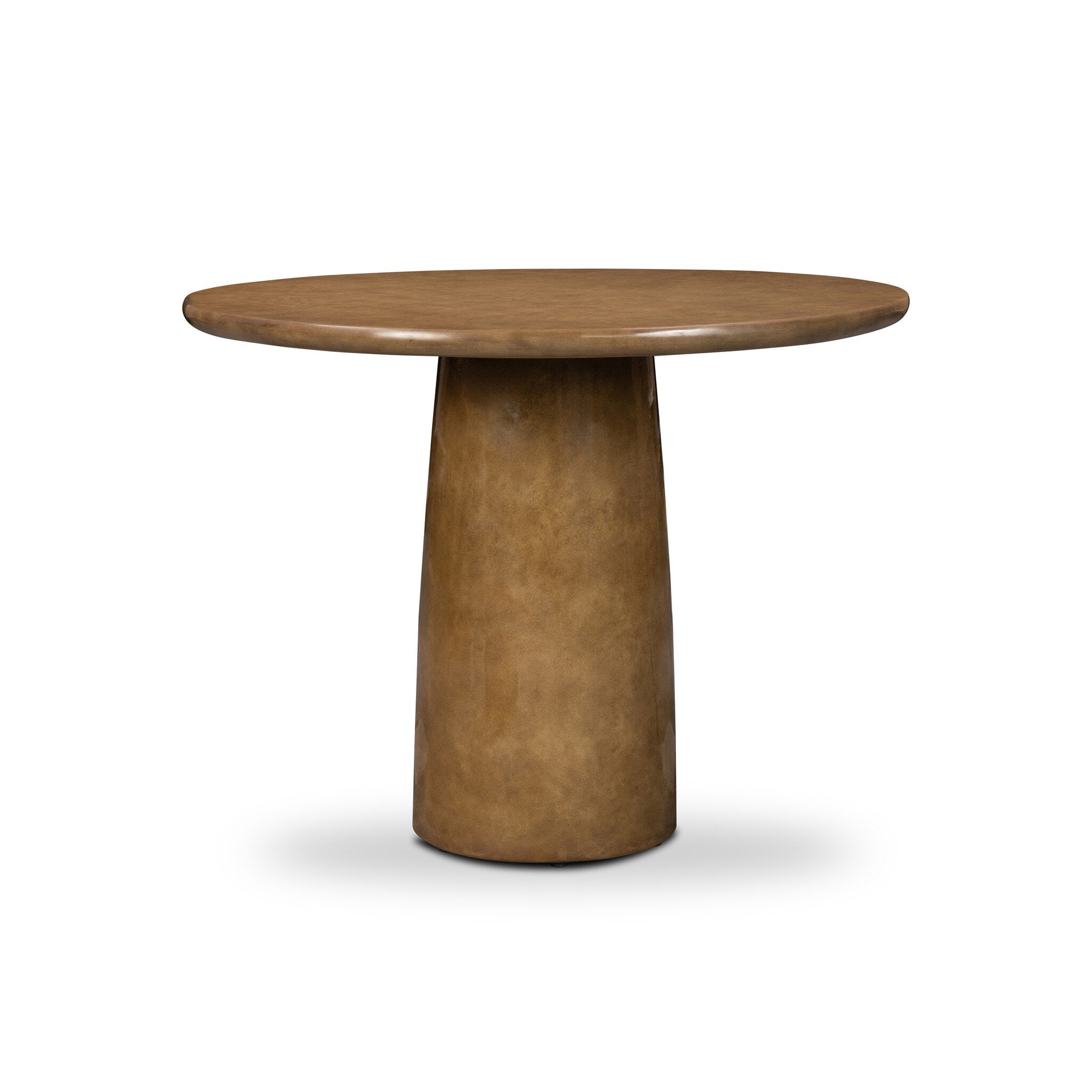 Four Hands Maudlin Bistro Table — Glossy Ochre Concrete